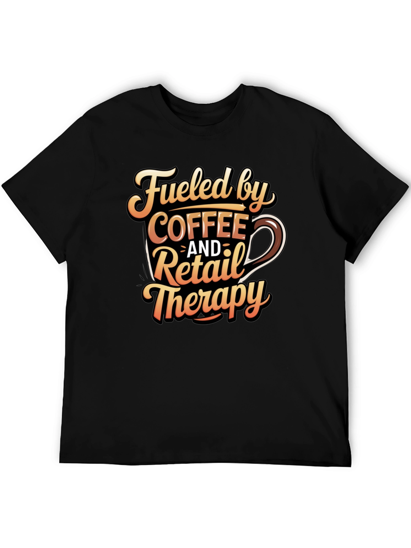 Fueled by Coffee & Retail Therapy Graphic Tee