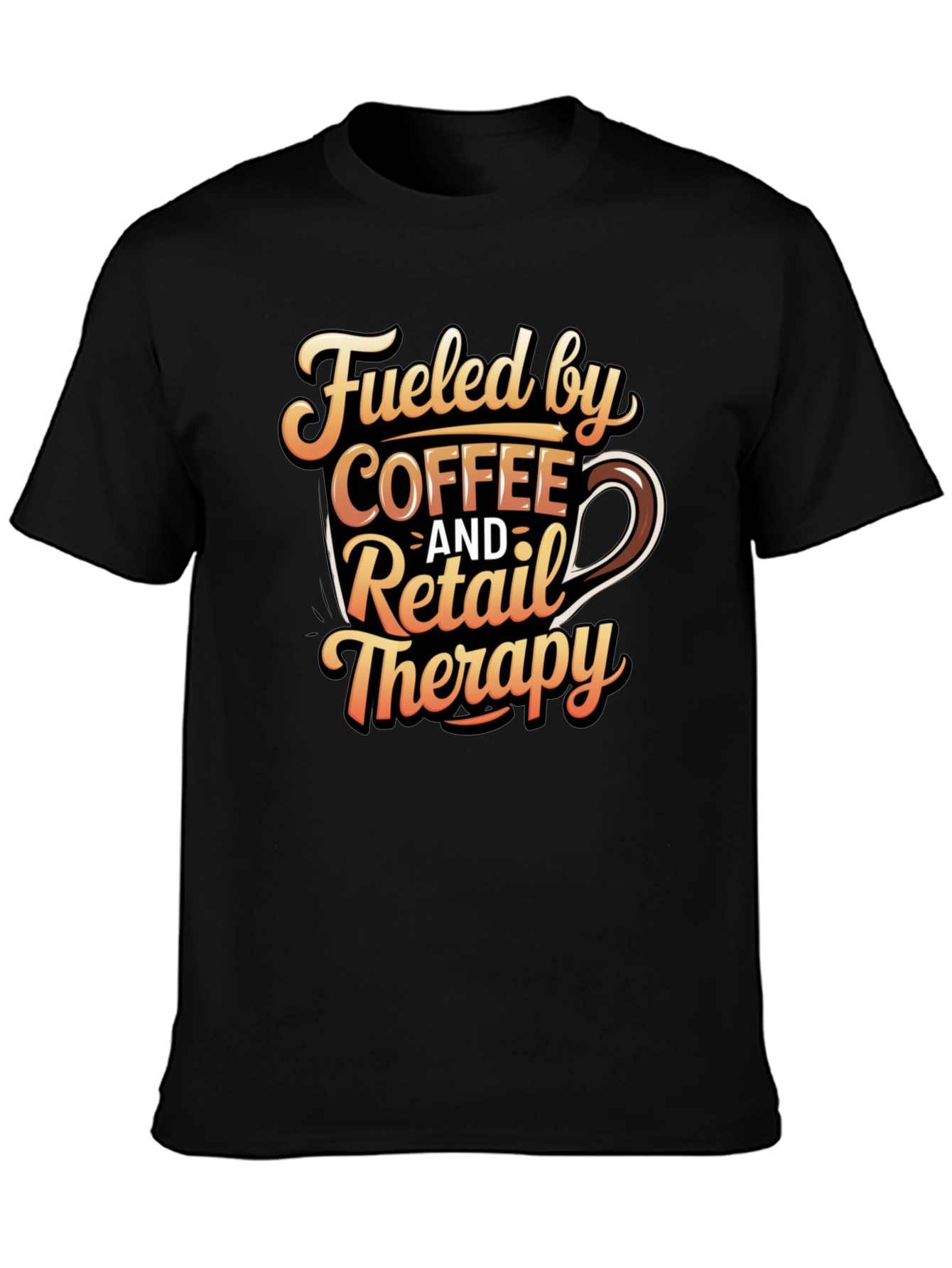 Fueled by Coffee & Retail Therapy Graphic Tee