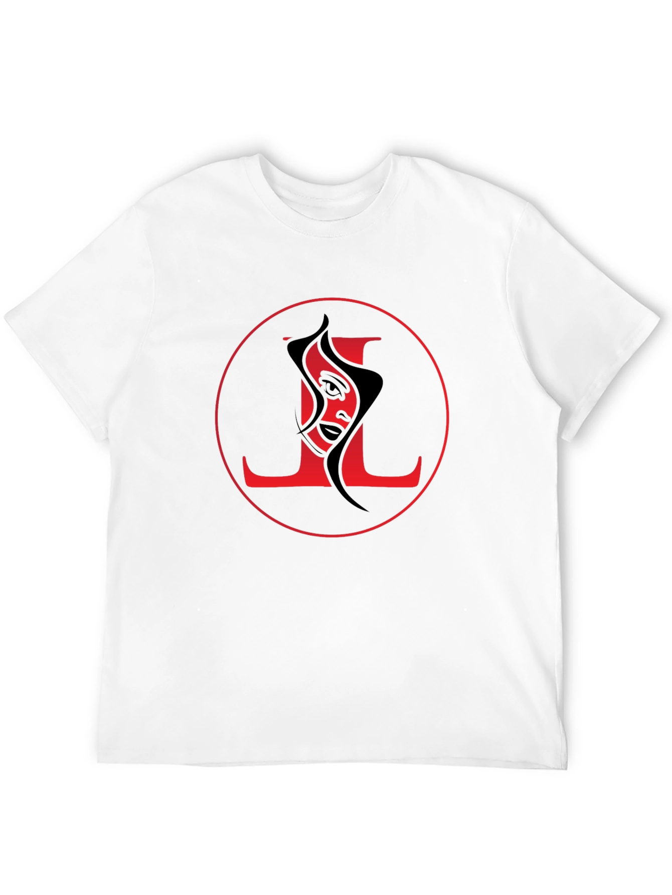 Abstract Face Graphic Tee - Stylish Black T-Shirt