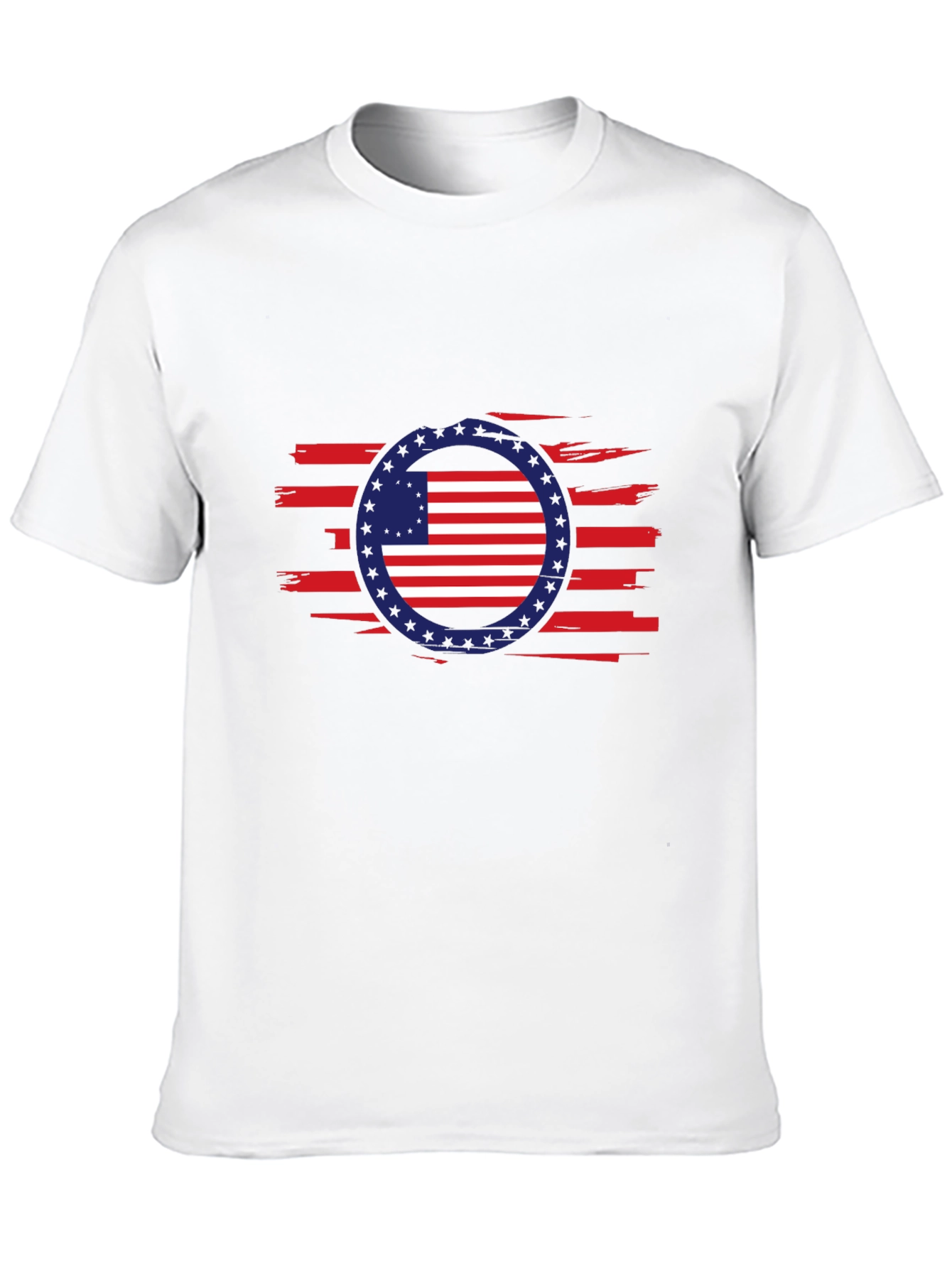 American Flag Patriotic Graphic T-Shirt