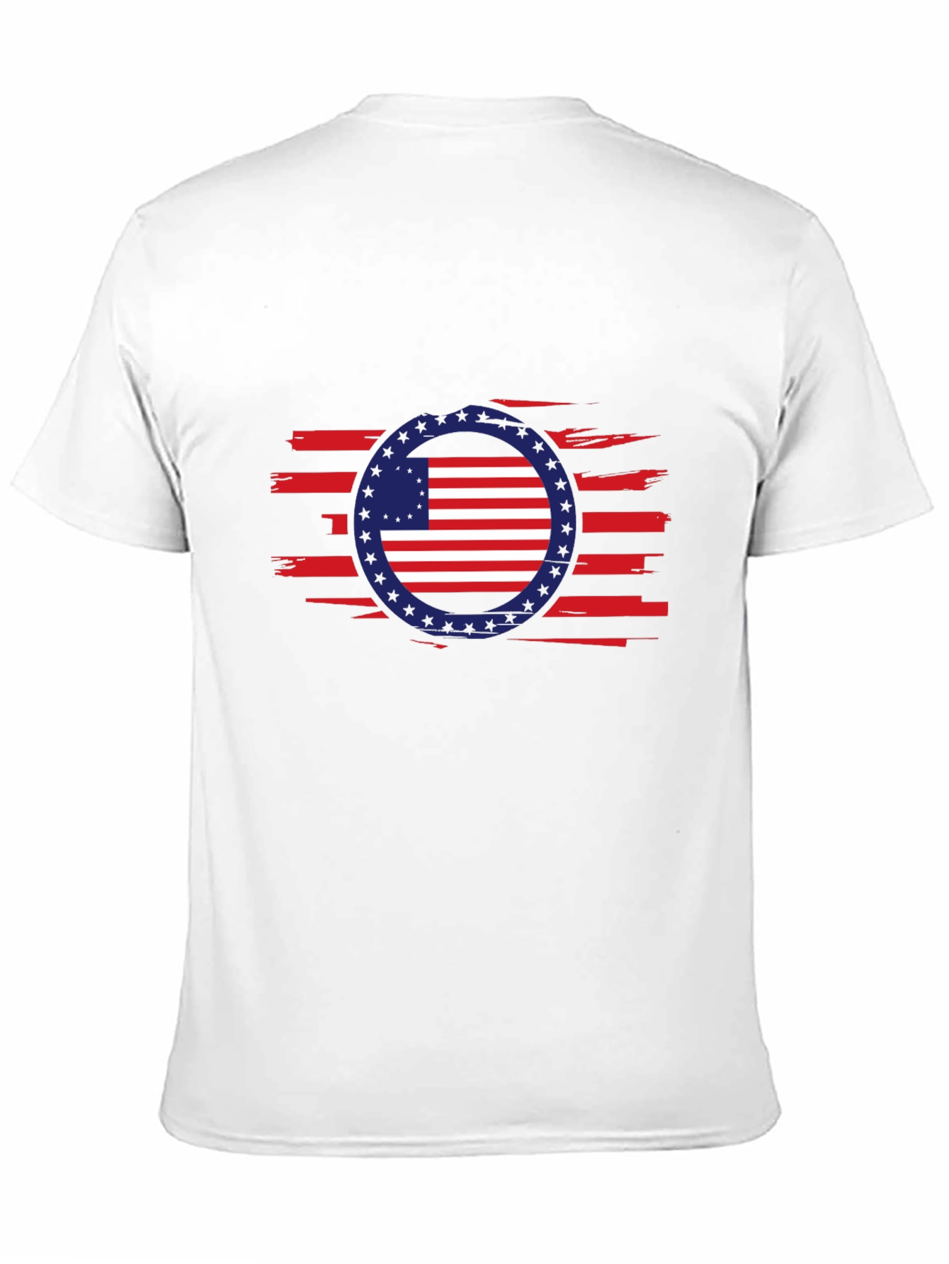 American Flag Patriotic Graphic T-Shirt