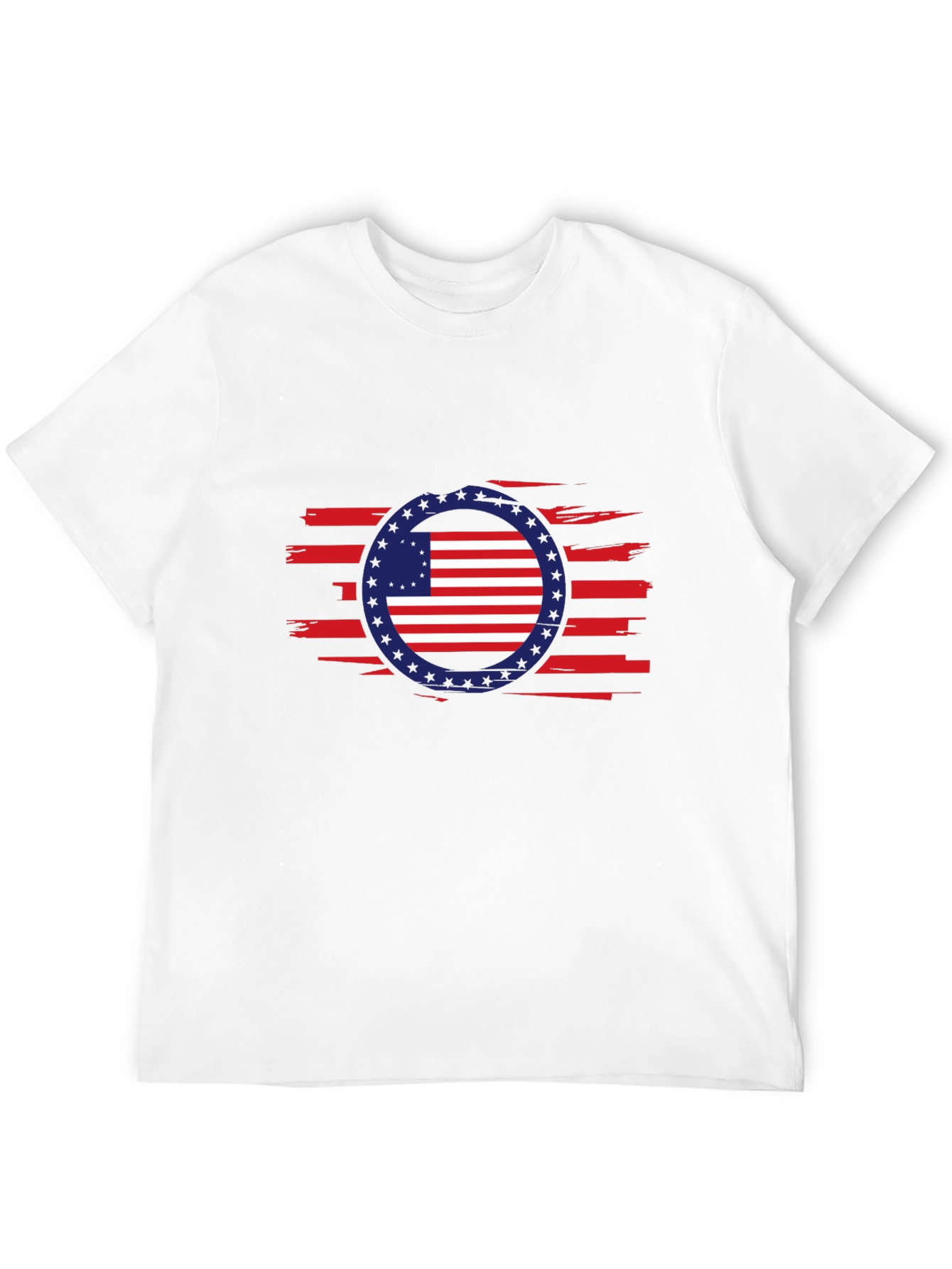 American Flag Patriotic Graphic T-Shirt