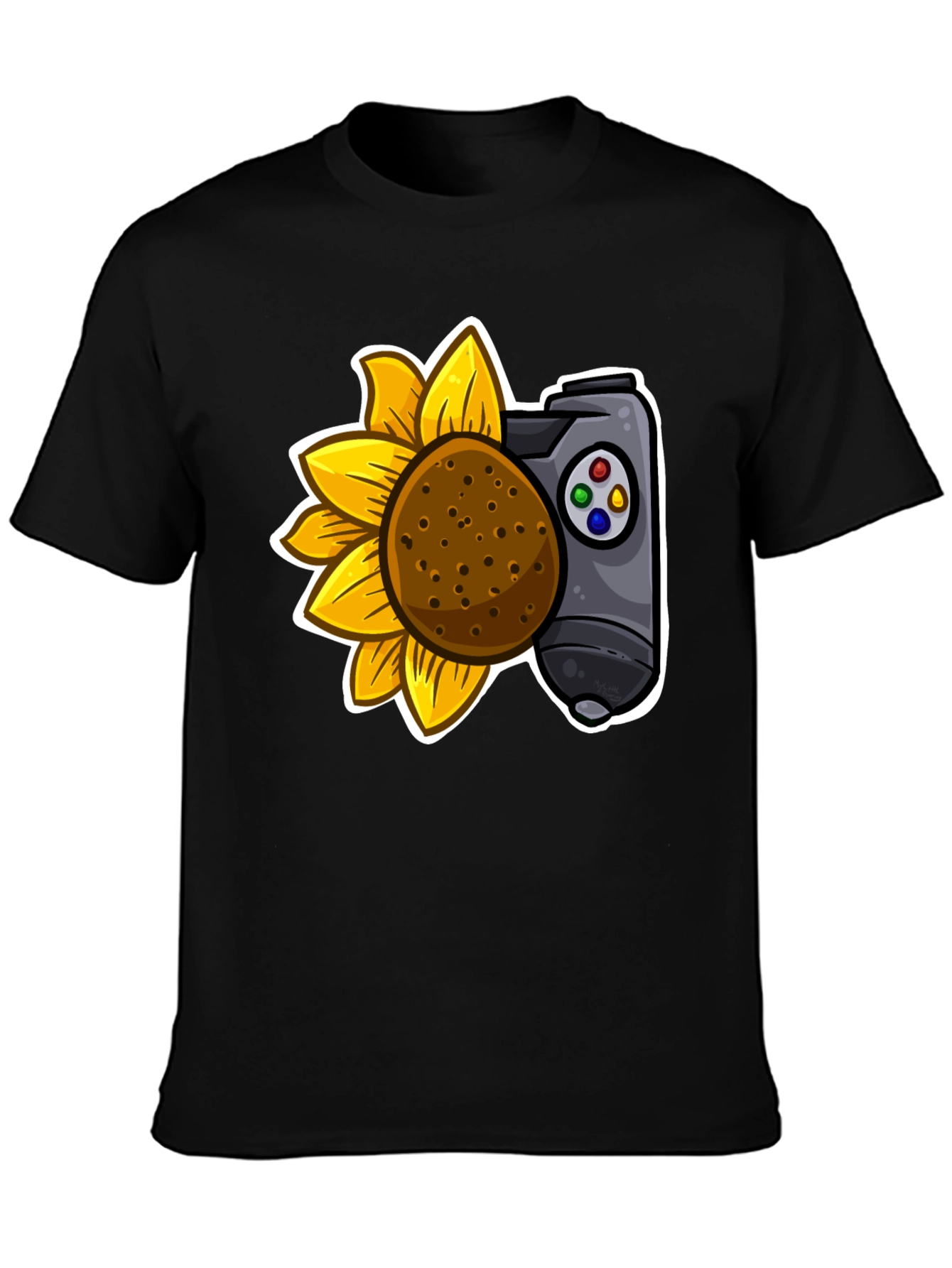 Sunflower Gaming Controller T-Shirt