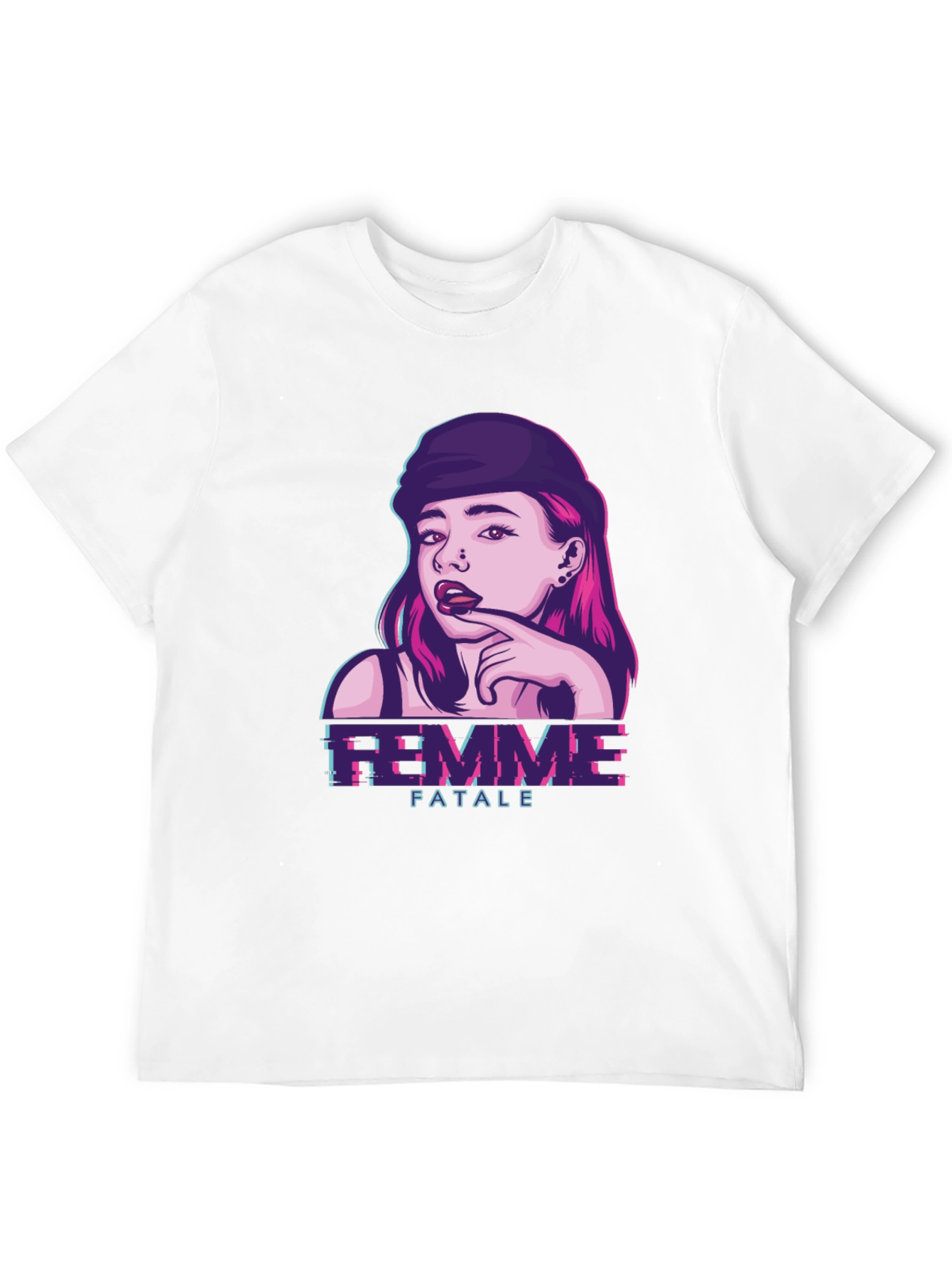 Femme Fatale Graphic Tee - Black T-Shirt