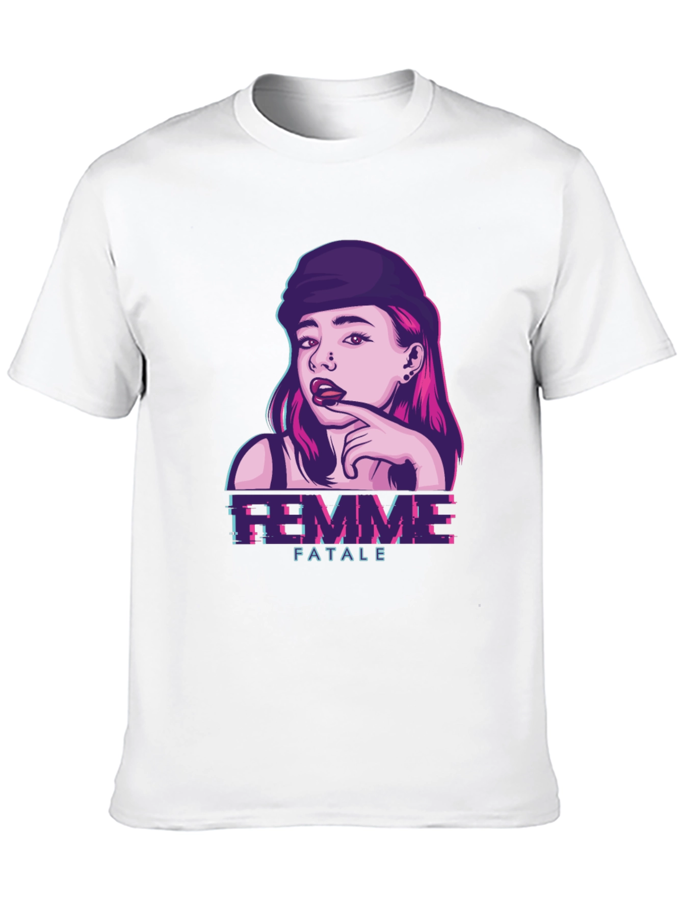 Femme Fatale Graphic Tee - Black T-Shirt