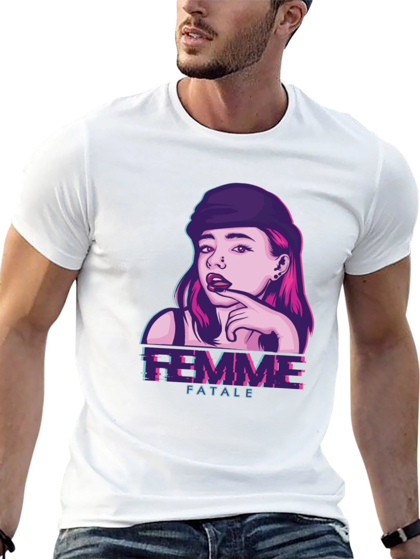 Femme Fatale Graphic Tee - Black T-Shirt