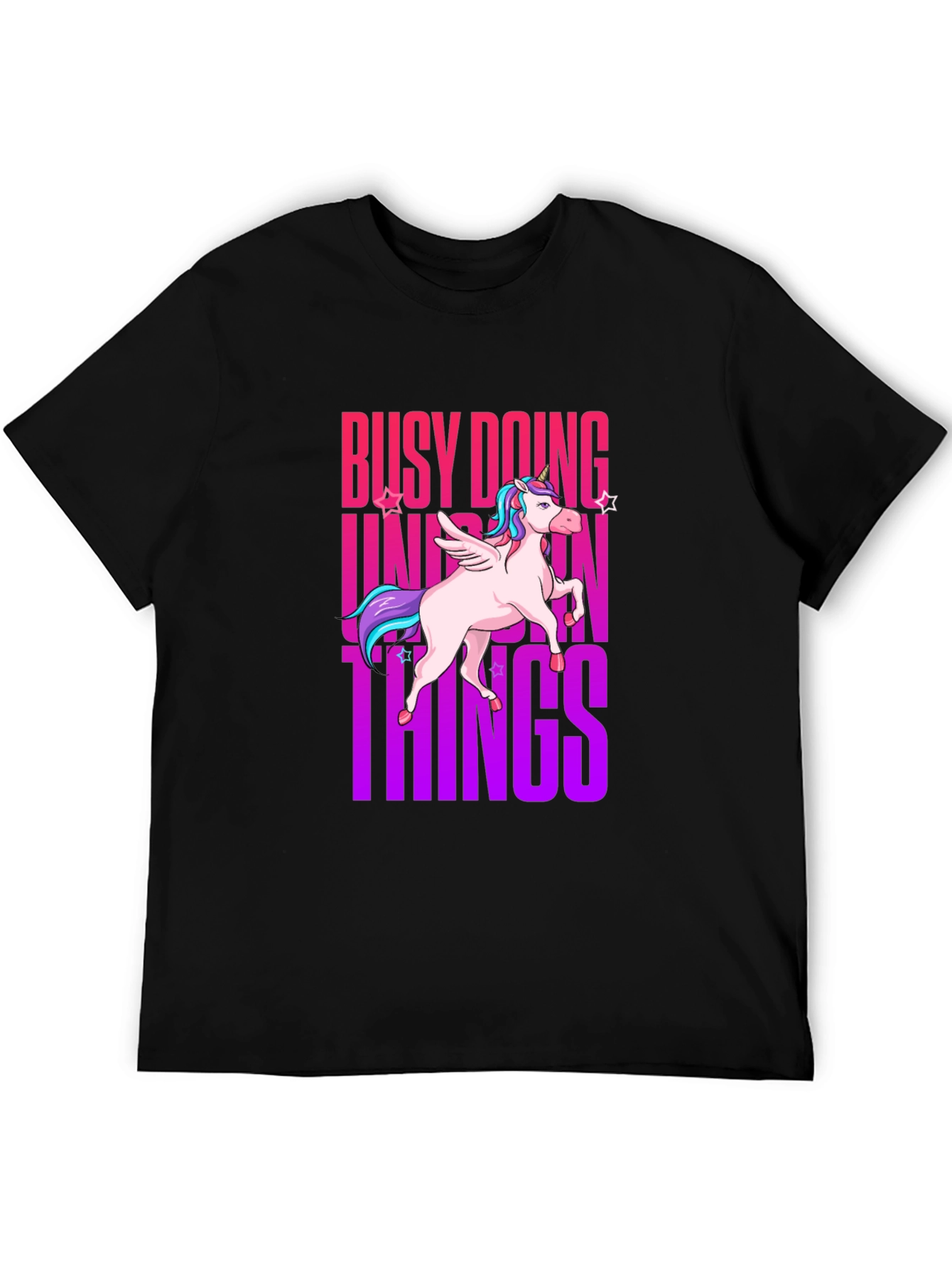 Busy Doing Unicorn Things Graphic Tee