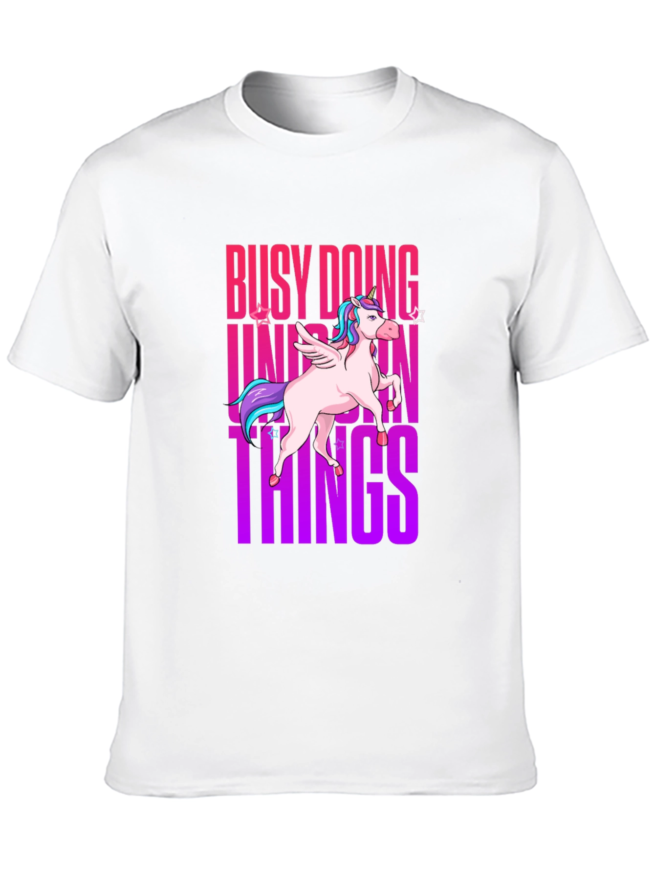 Busy Doing Unicorn Things Graphic Tee