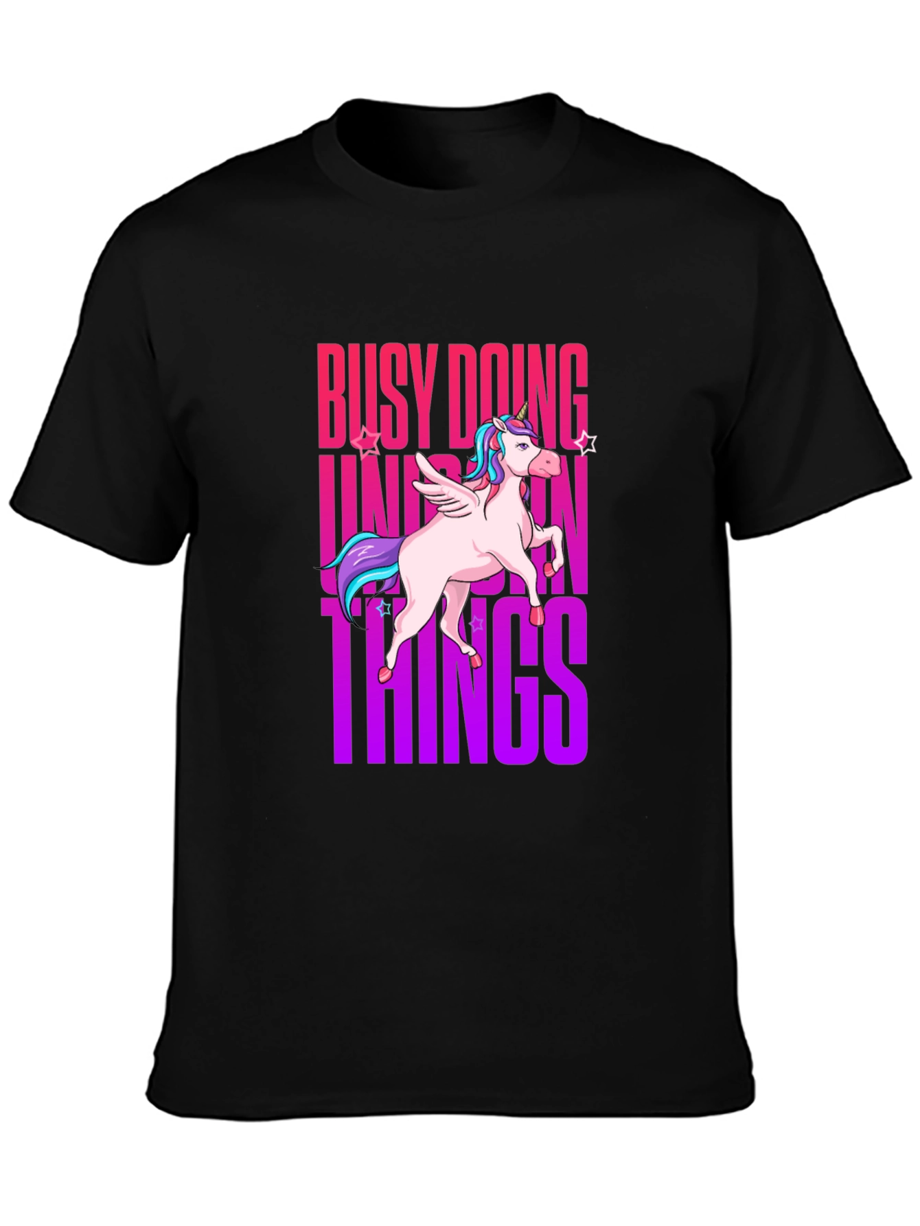 Busy Doing Unicorn Things Graphic Tee