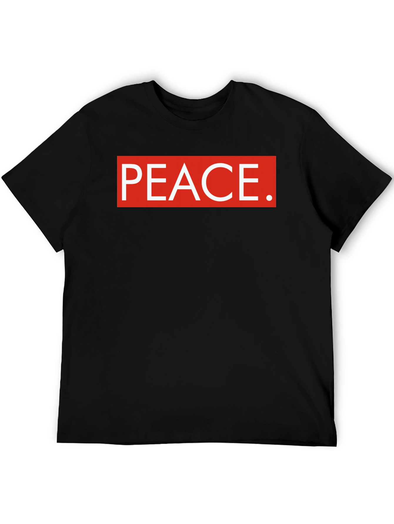 Peace Graphic Tee - Red and White Design
