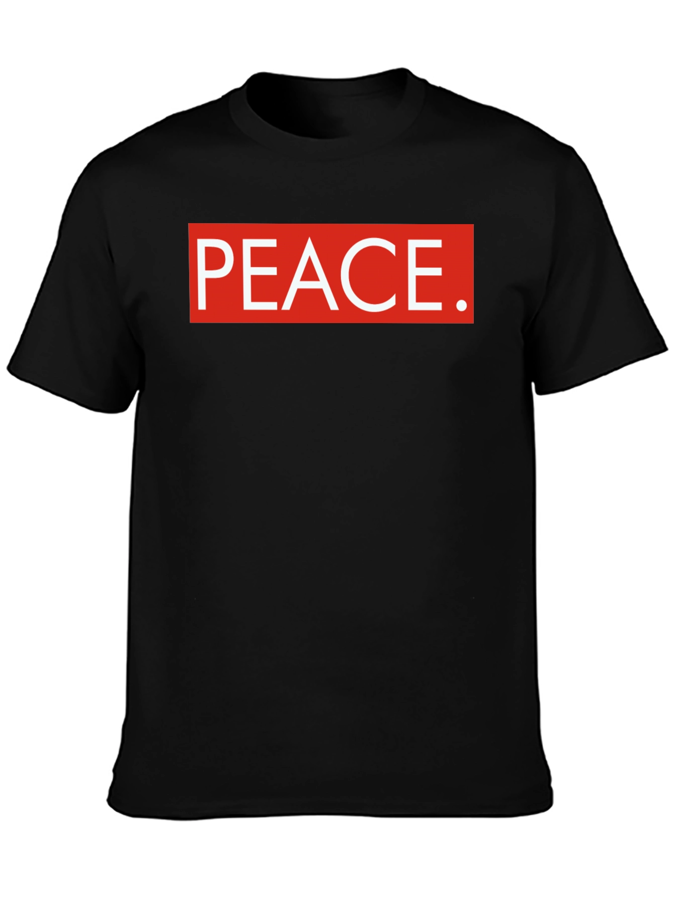 Peace Graphic Tee - Red and White Design