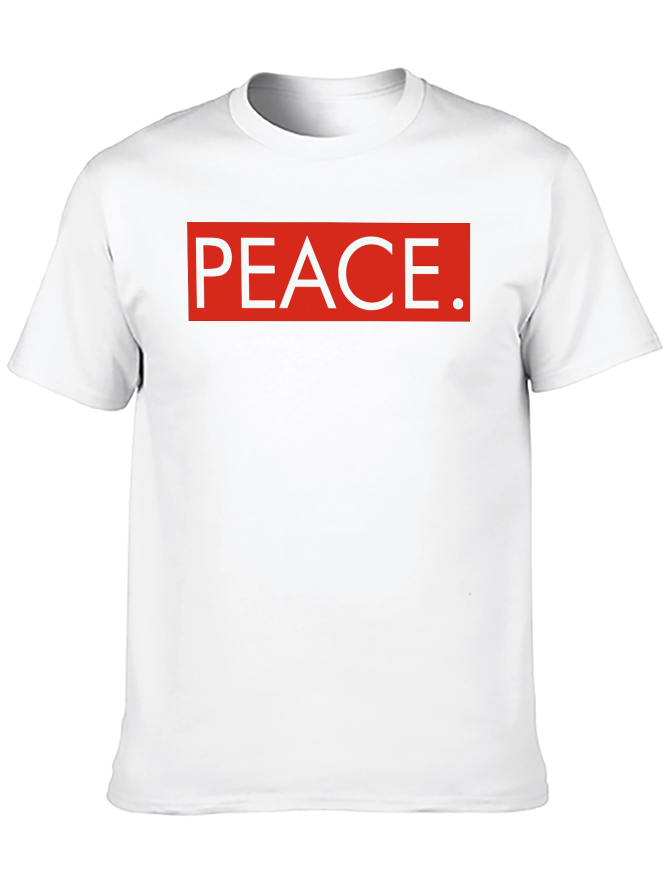 Peace Graphic Tee - Red and White Design