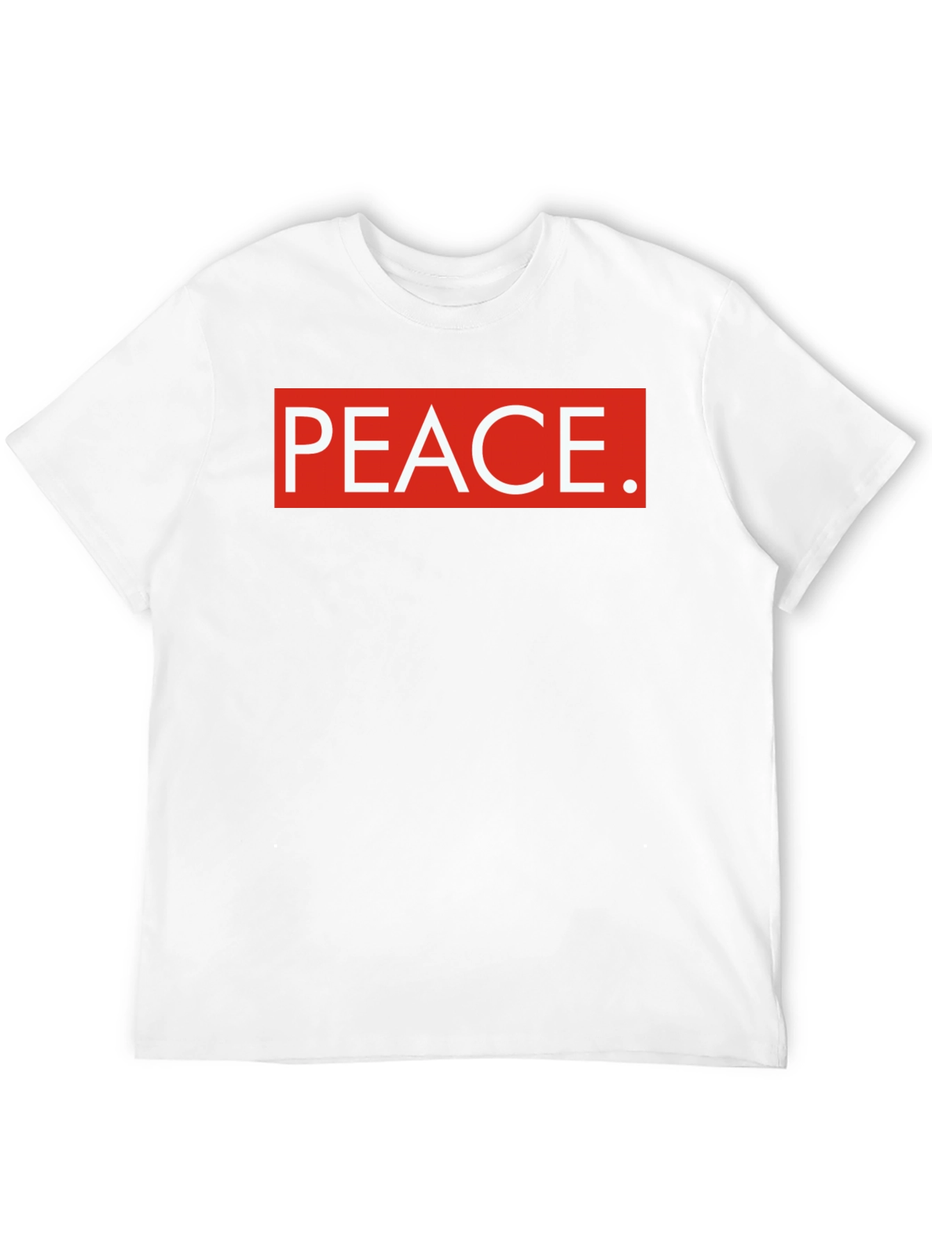 Peace Graphic Tee - Red and White Design