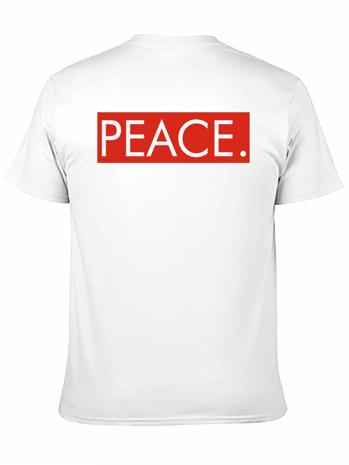 Peace Graphic Tee - Red and White Design