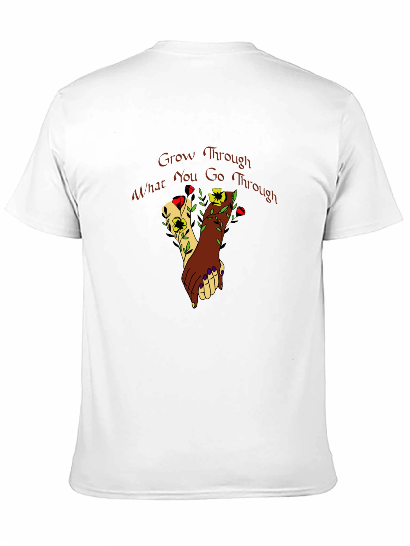 Grow Through What You Go Through Black T-Shirt
