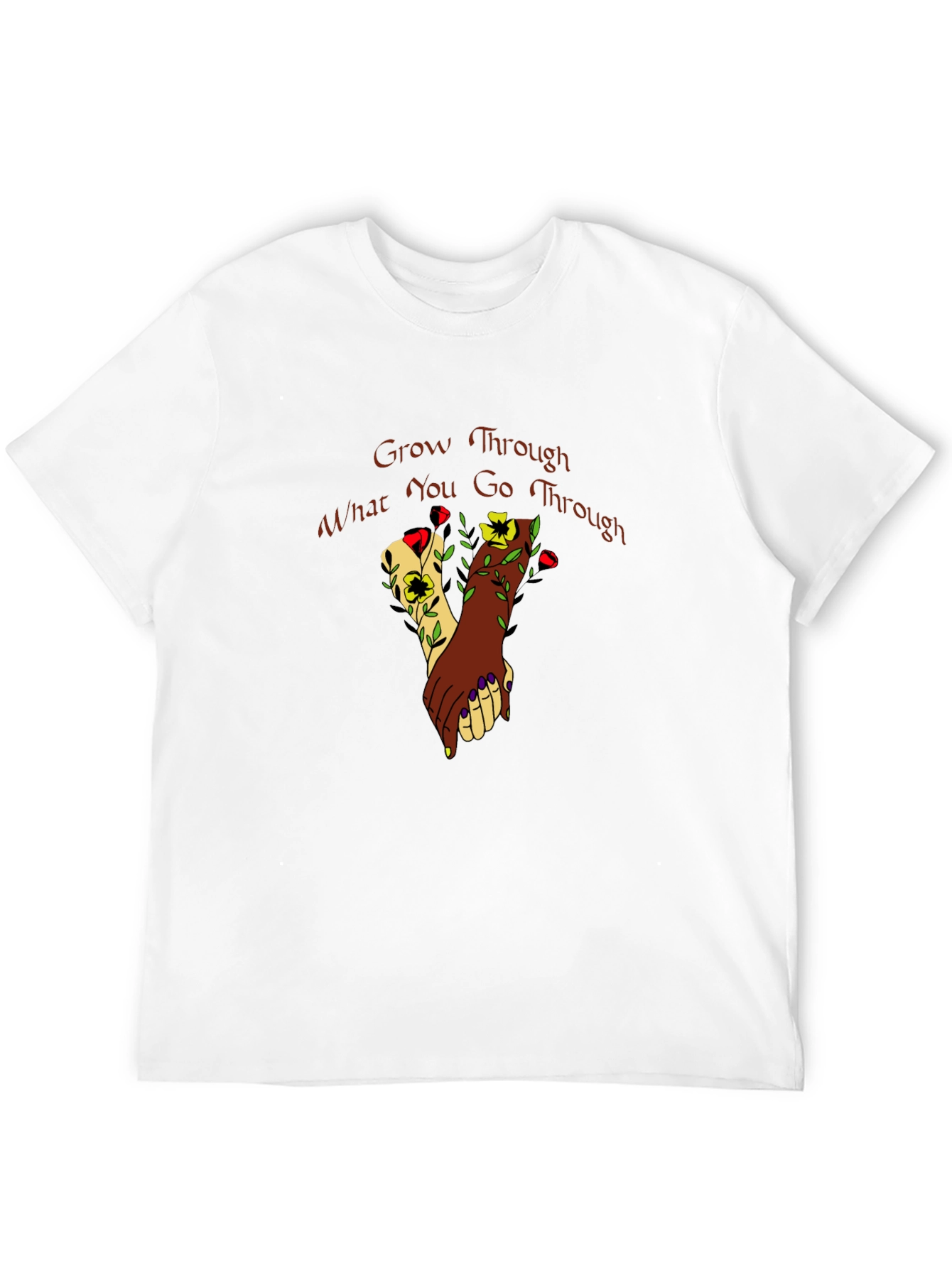 Grow Through What You Go Through Black T-Shirt