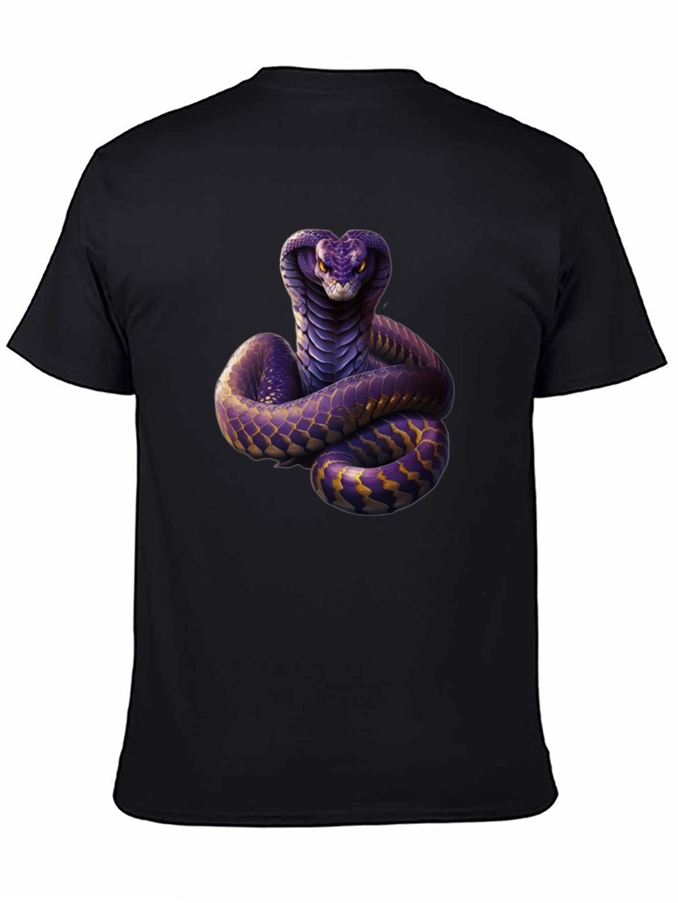 Cobra Graphic Print Black T-Shirt