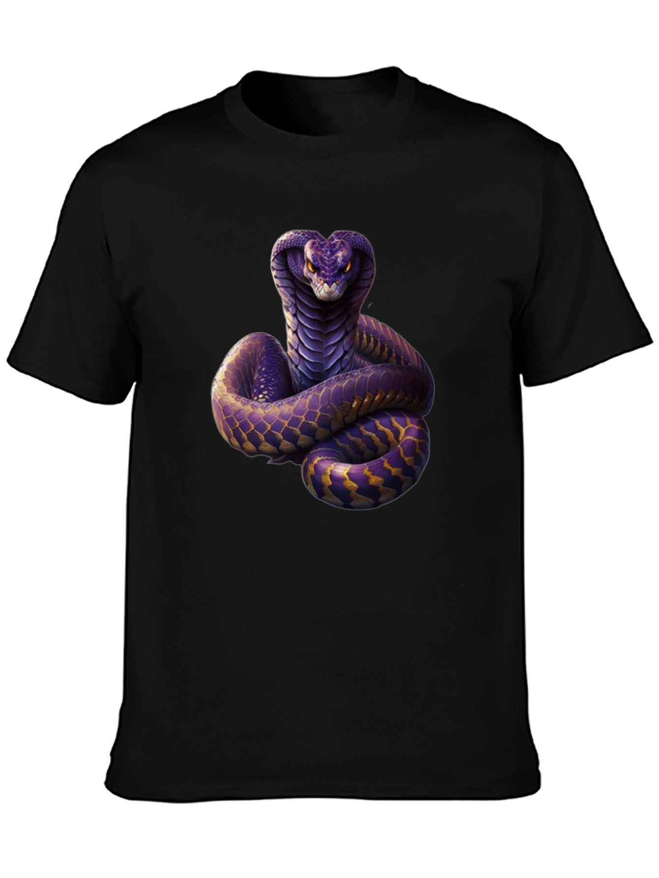 Cobra Graphic Print Black T-Shirt