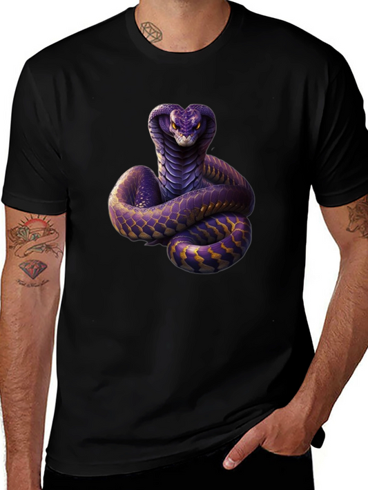 Cobra Graphic Print Black T-Shirt