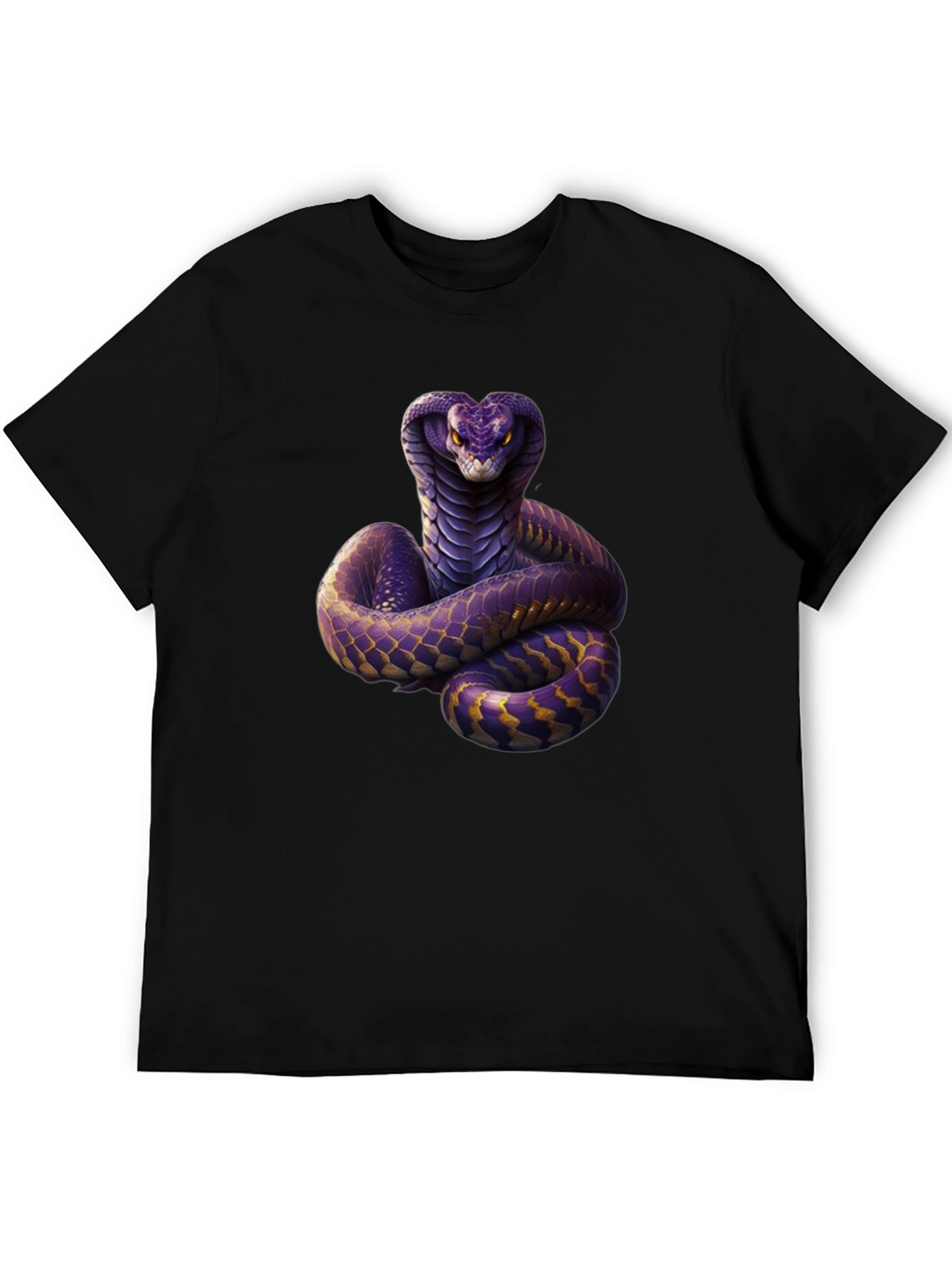 Cobra Graphic Print Black T-Shirt