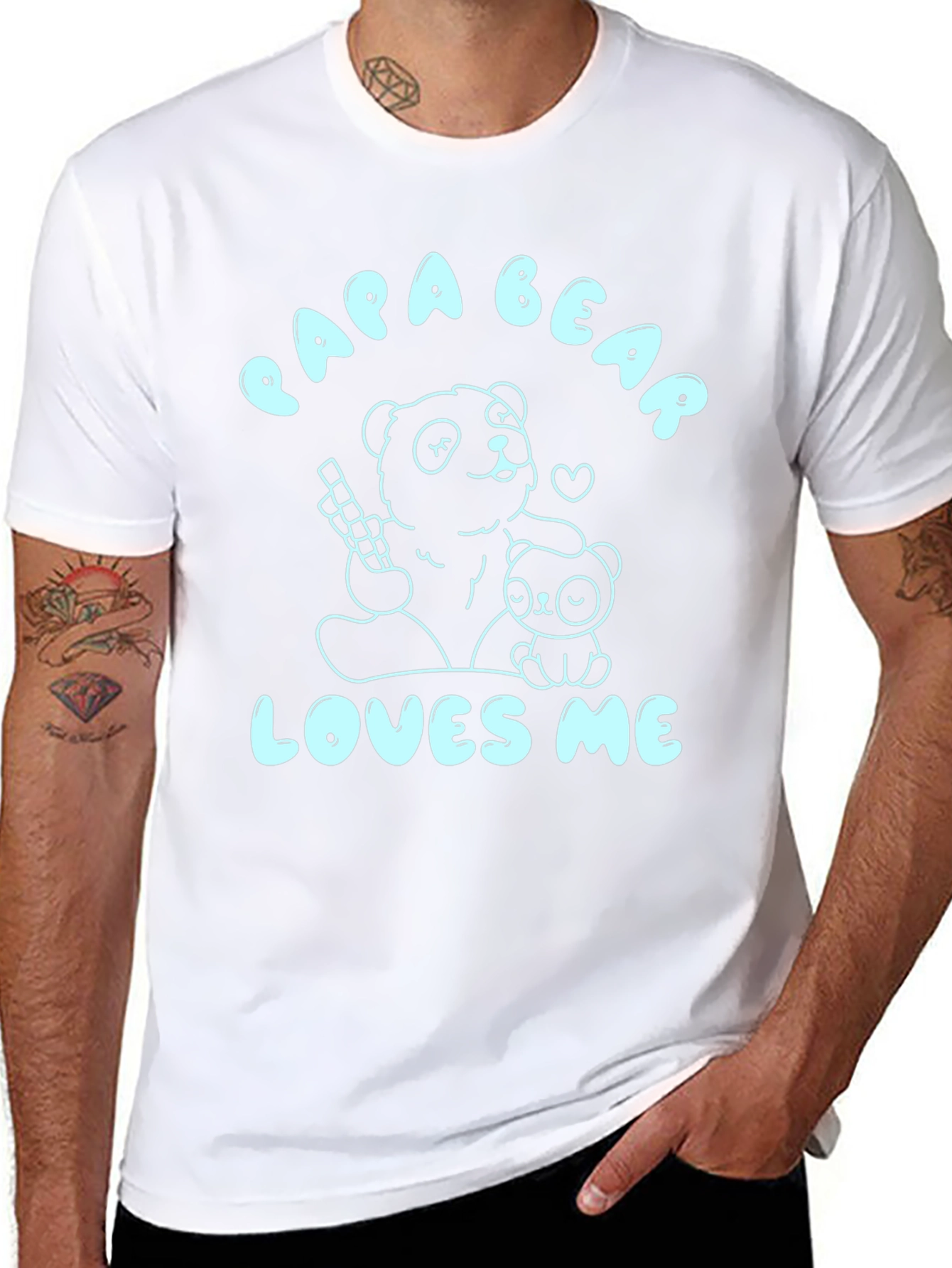 Papa Bear Loves Me T-Shirt