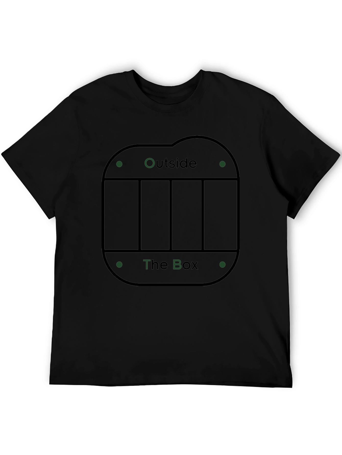 Think Outside the Box Graphic Tee - Black