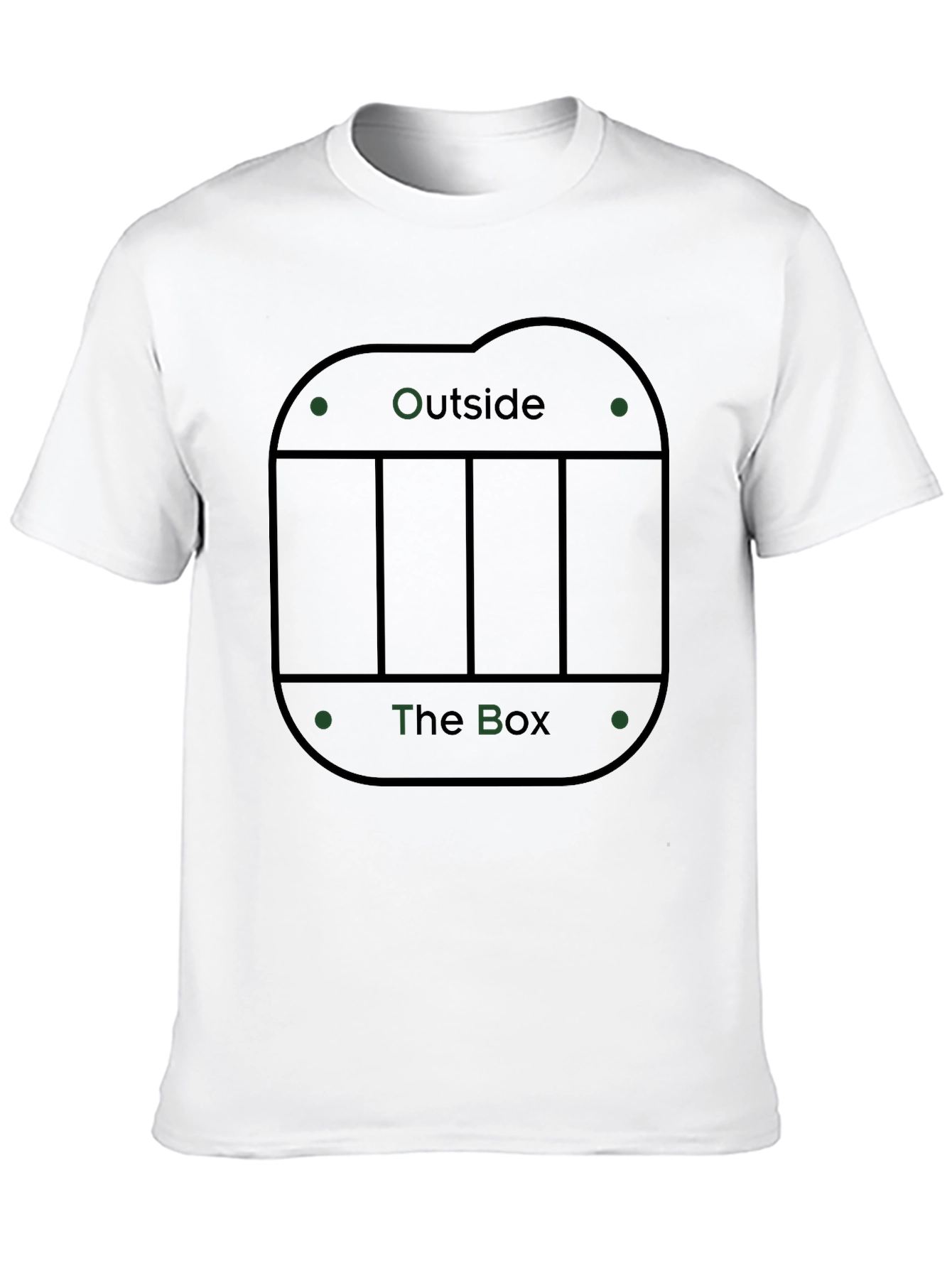 Think Outside the Box Graphic Tee - Black