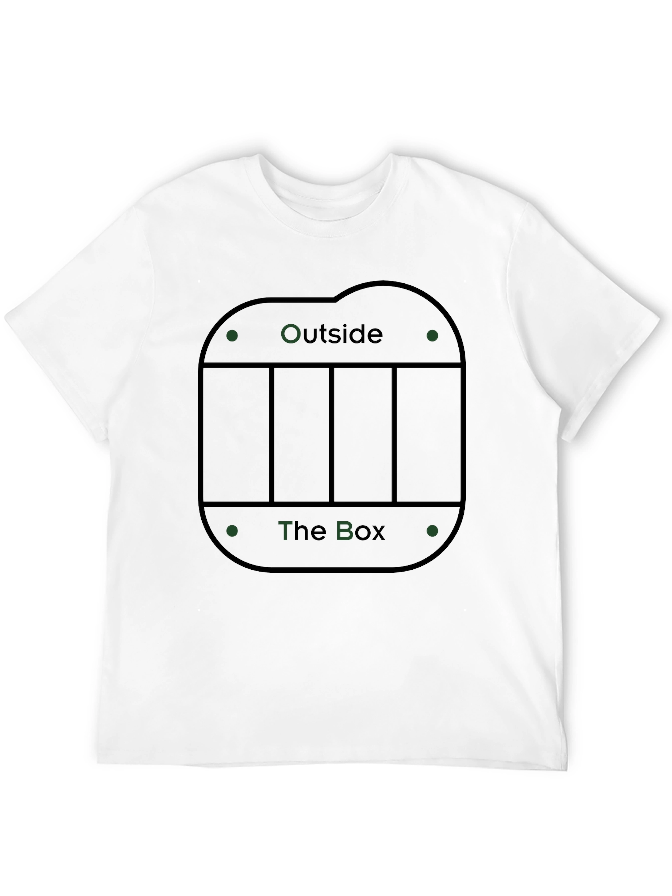 Think Outside the Box Graphic Tee - Black