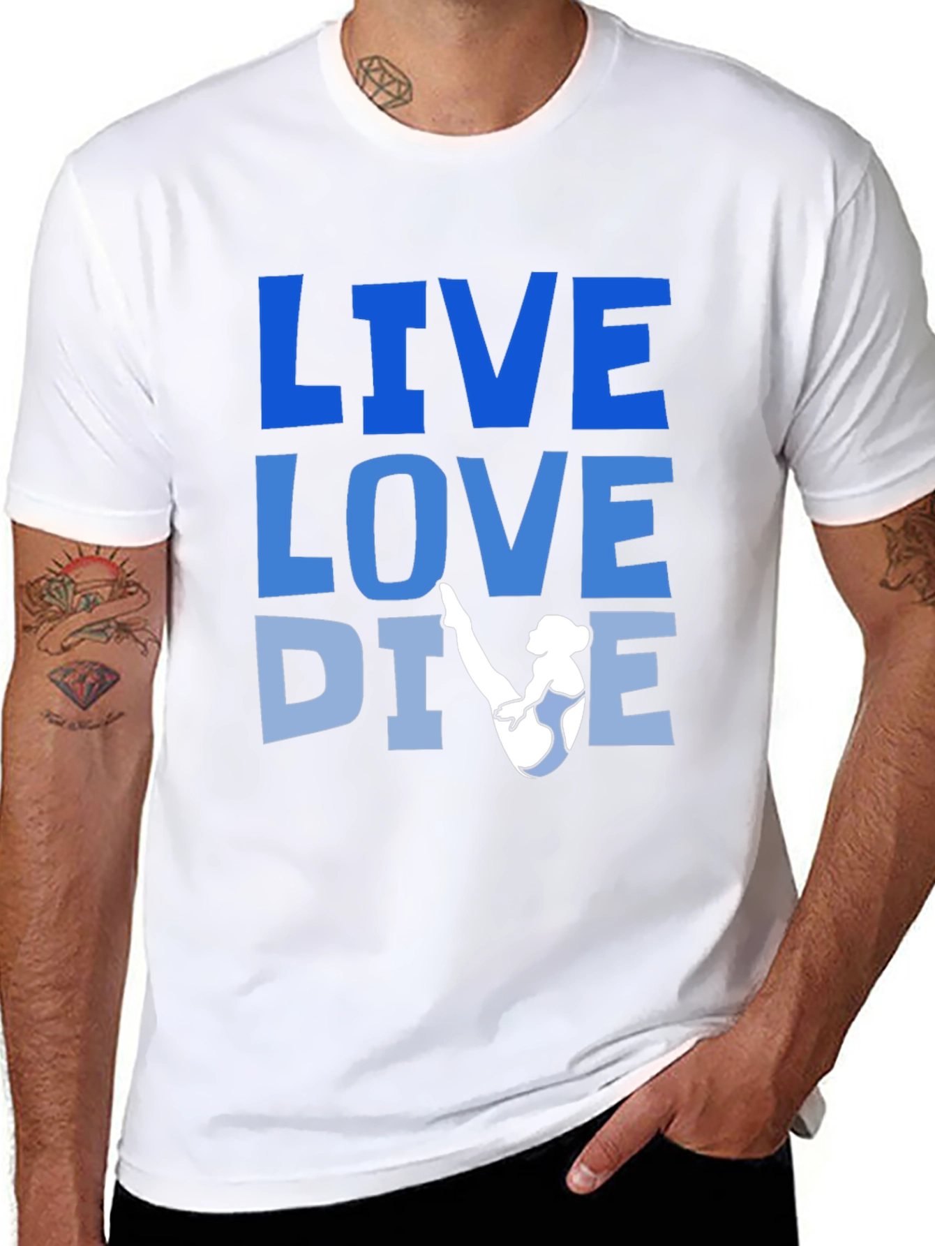 Live Love Dive Graphic T-Shirt