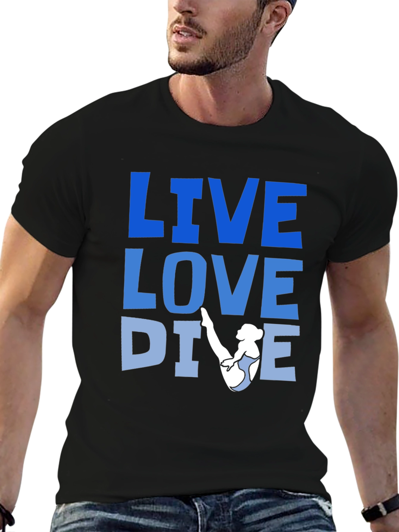 Live Love Dive Graphic T-Shirt