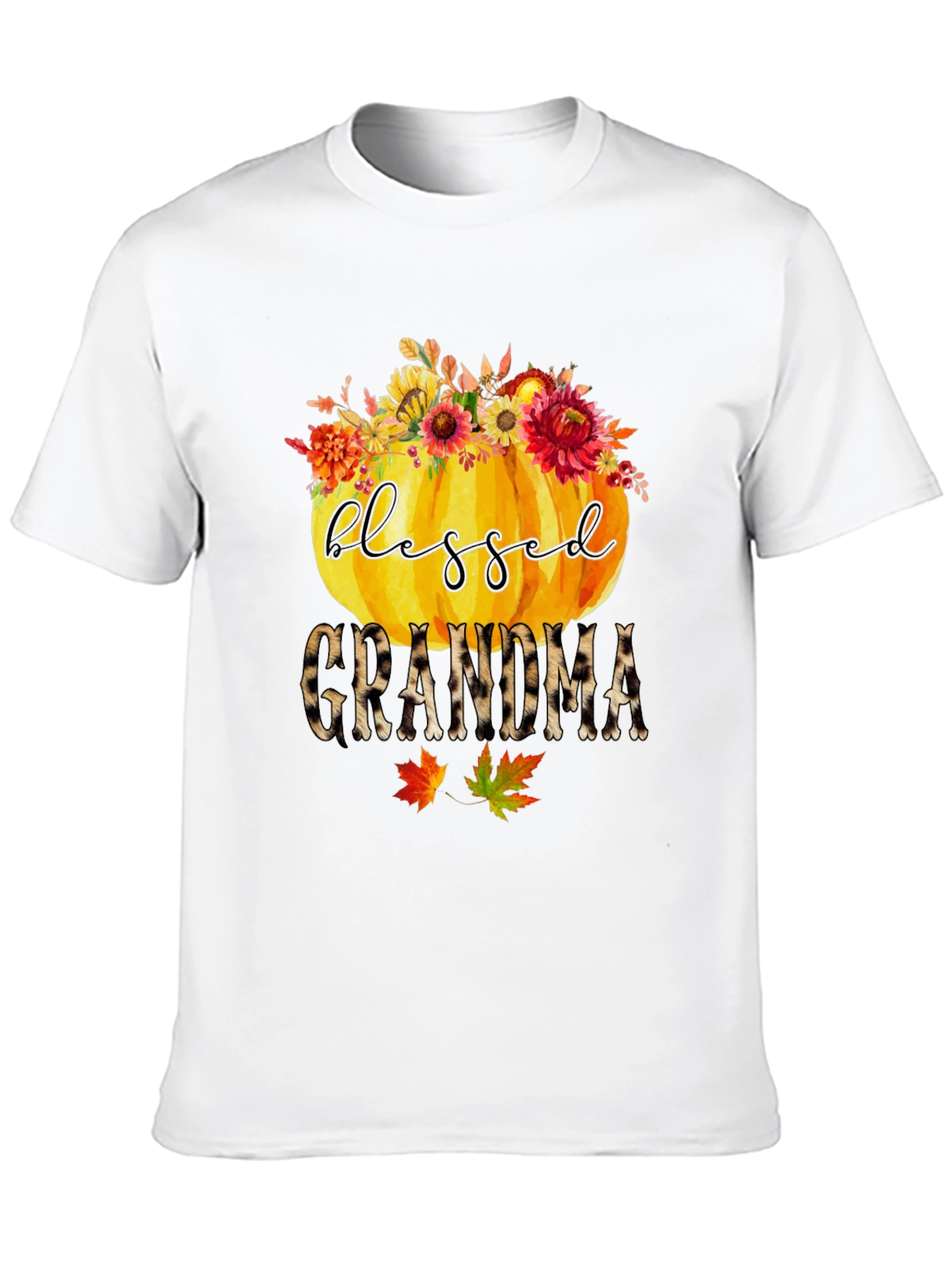 Blessed Grandma Pumpkin T-Shirt - Fall Apparel