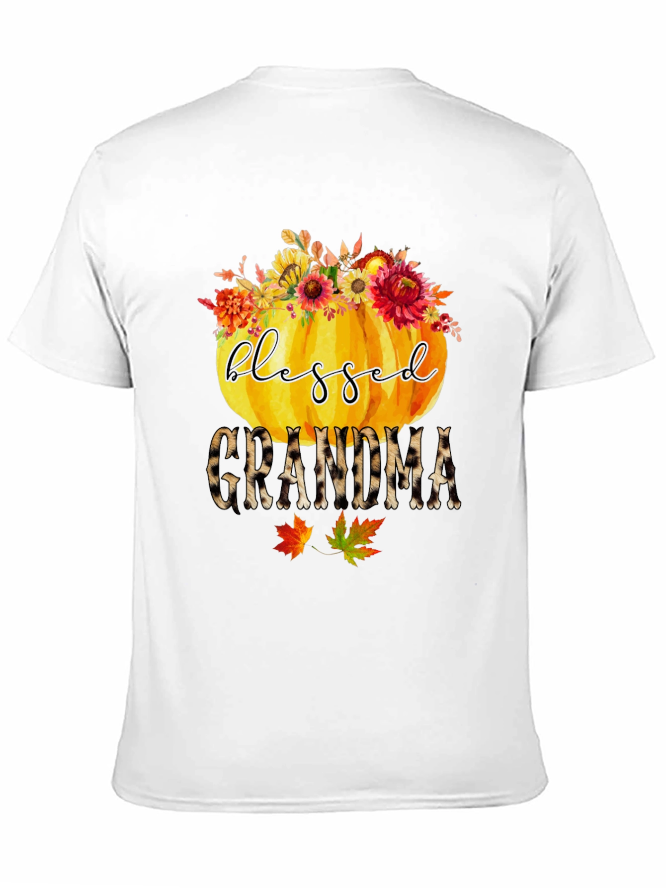 Blessed Grandma Pumpkin T-Shirt - Fall Apparel