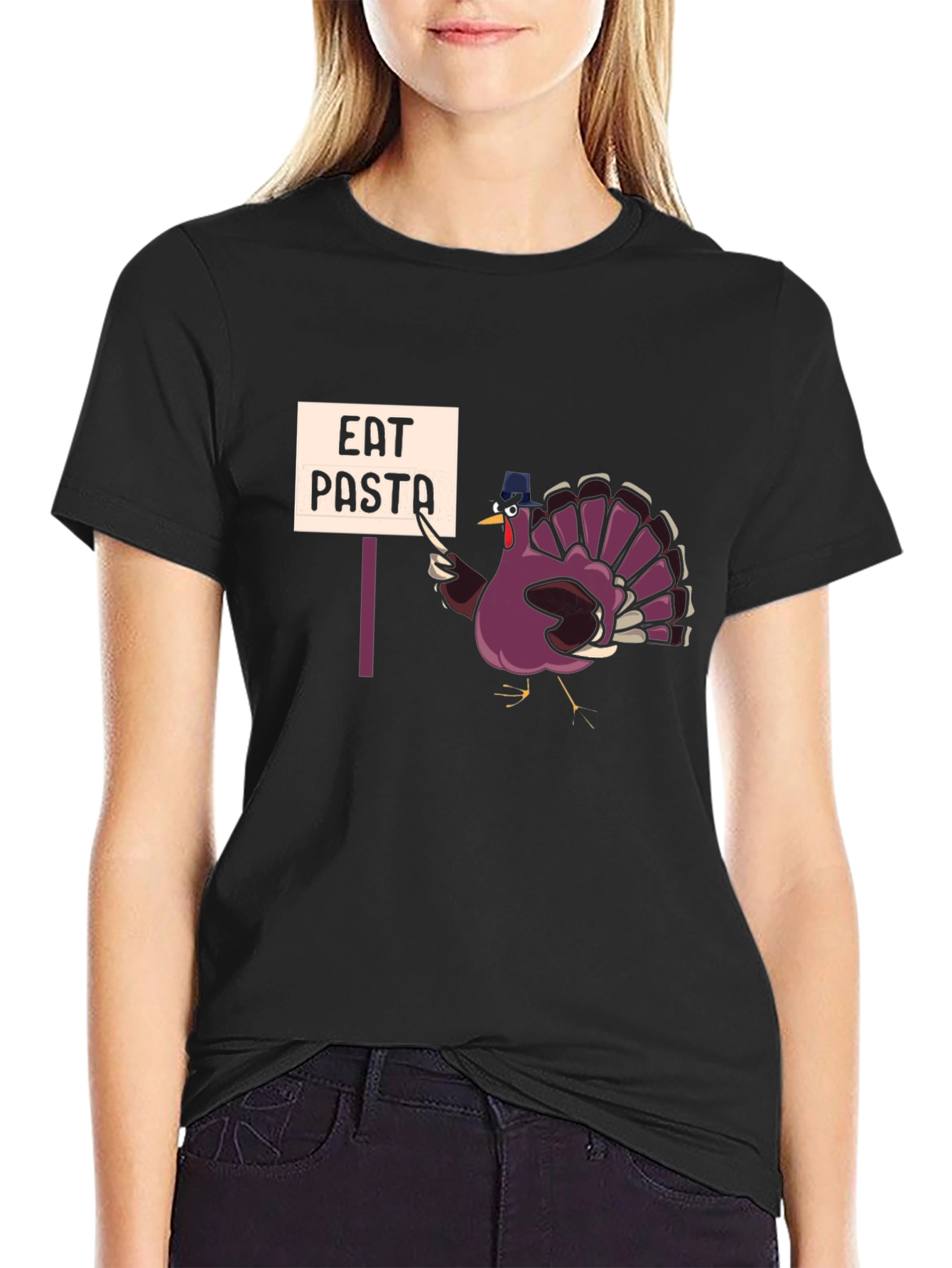 Eat Pasta Thanksgiving Turkey T-Shirt