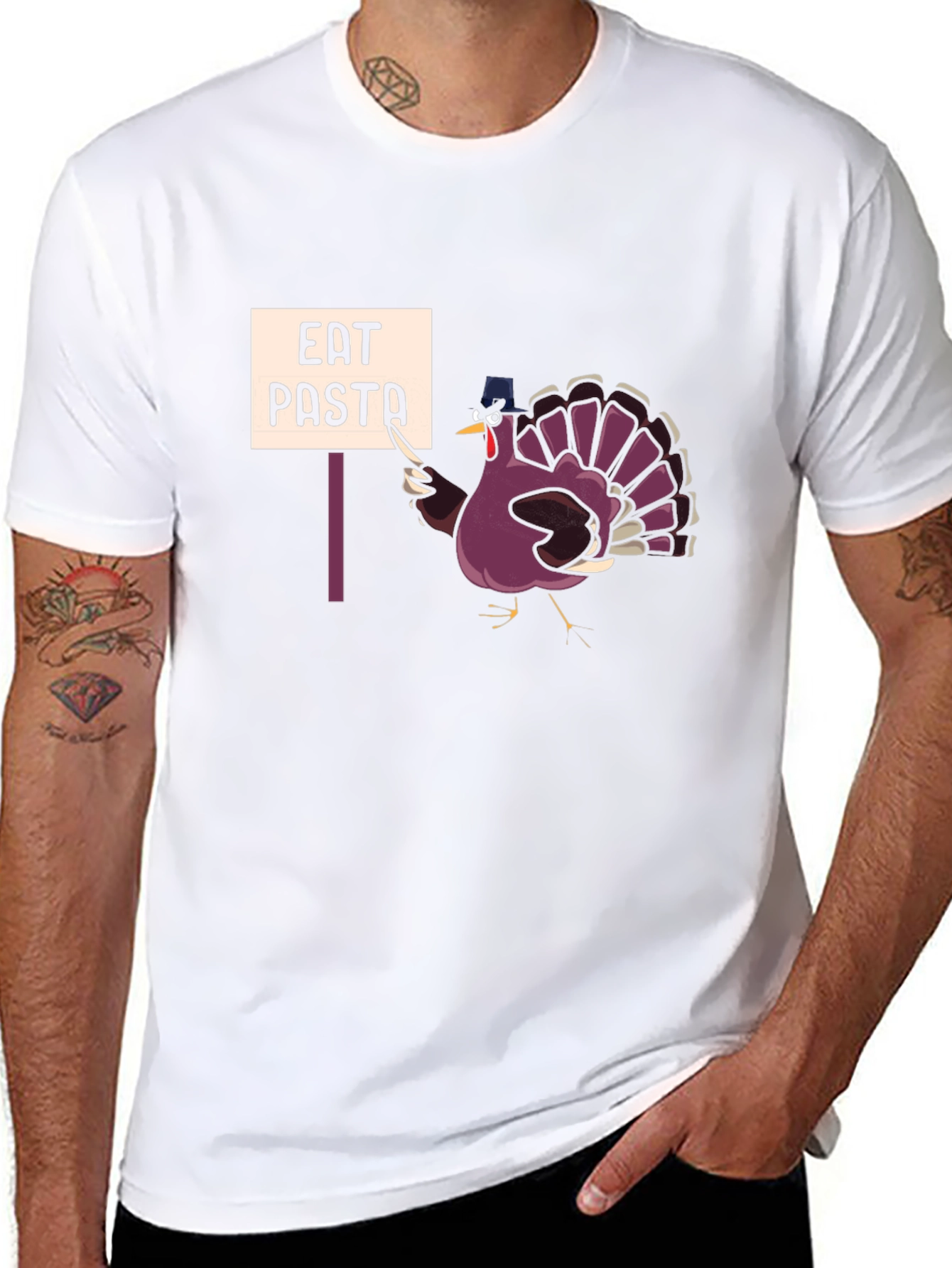 Eat Pasta Thanksgiving Turkey T-Shirt