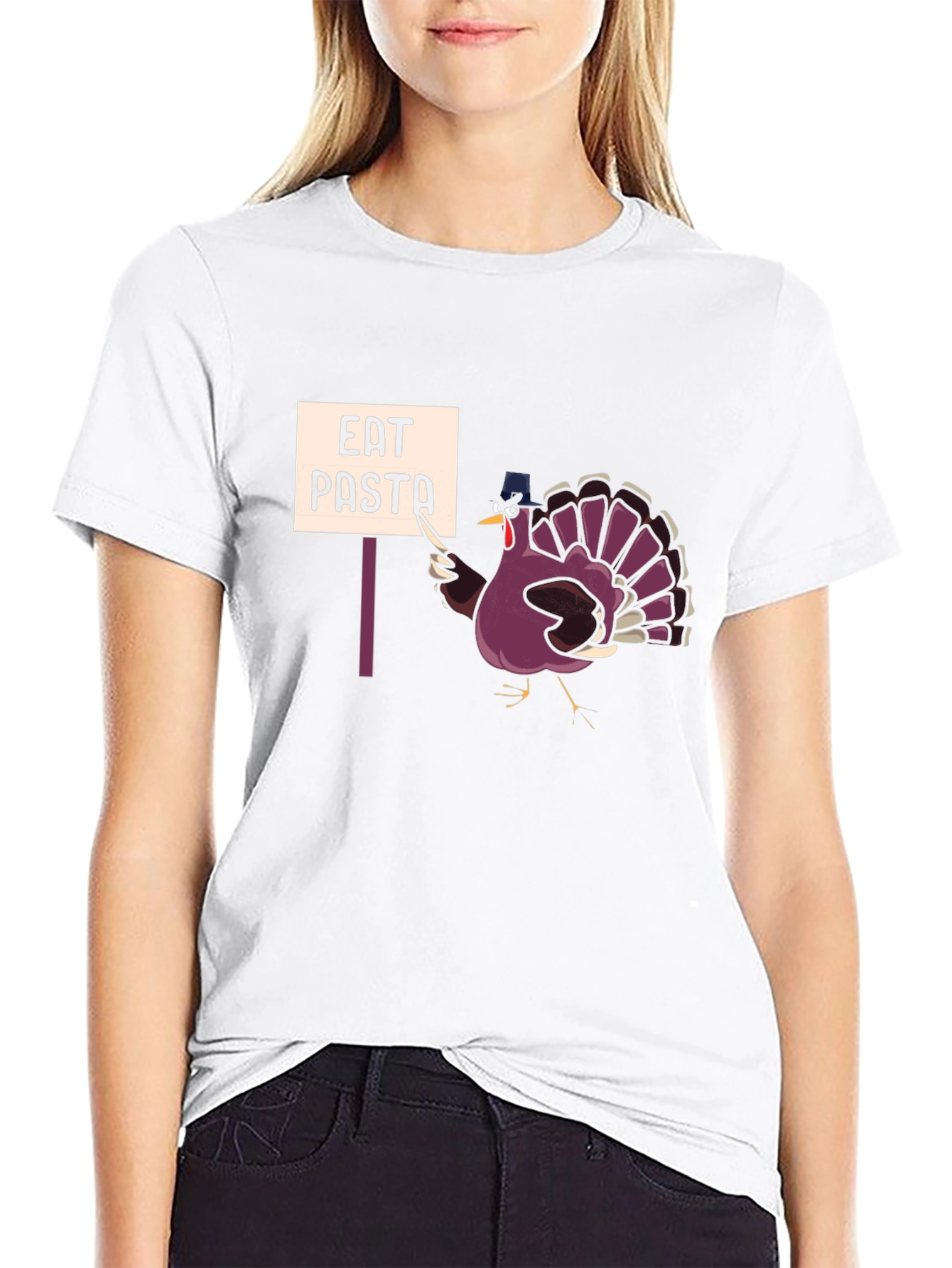 Eat Pasta Thanksgiving Turkey T-Shirt