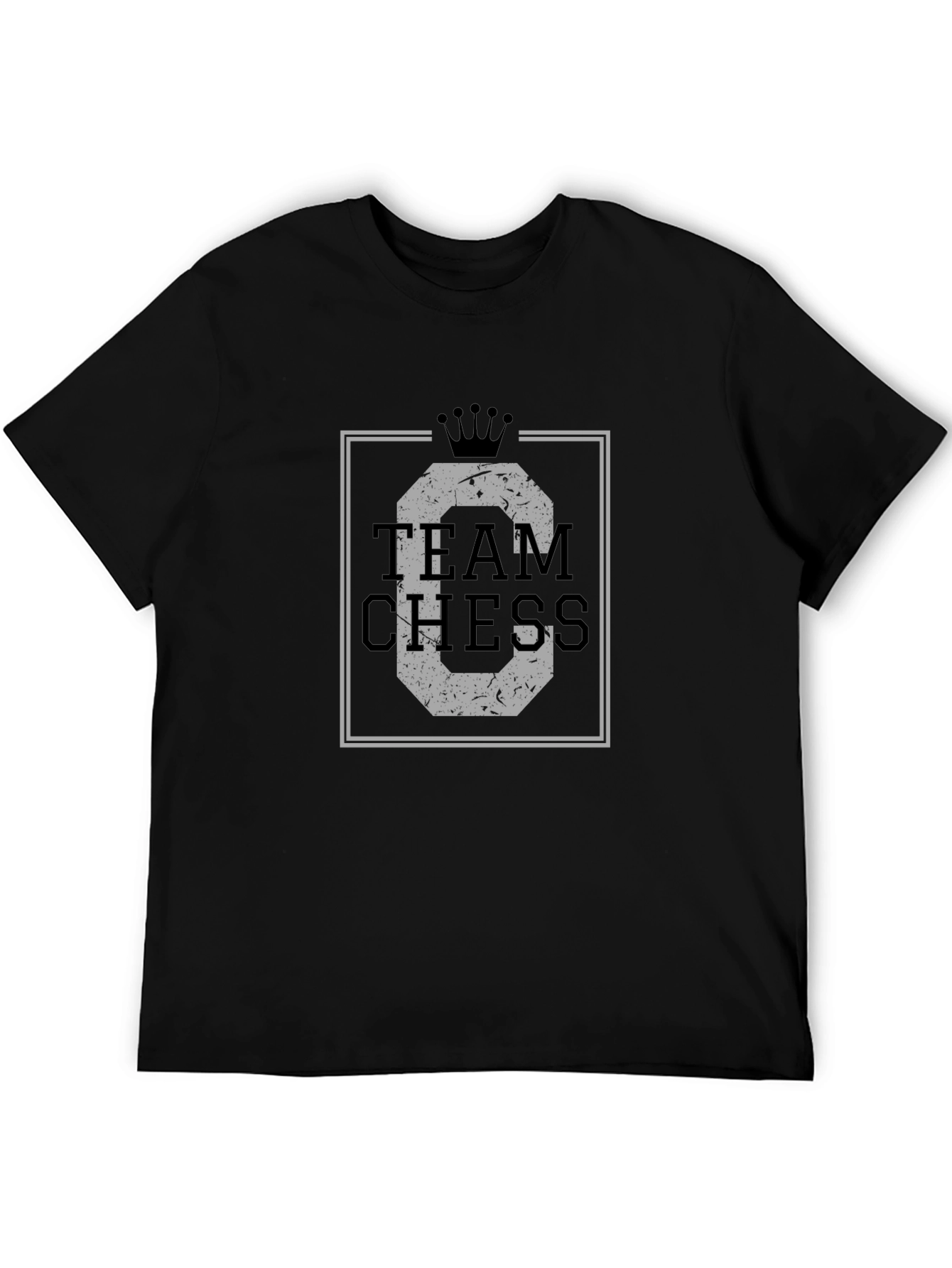 Team Chess Graphic T-Shirt - Black Cotton Tee
