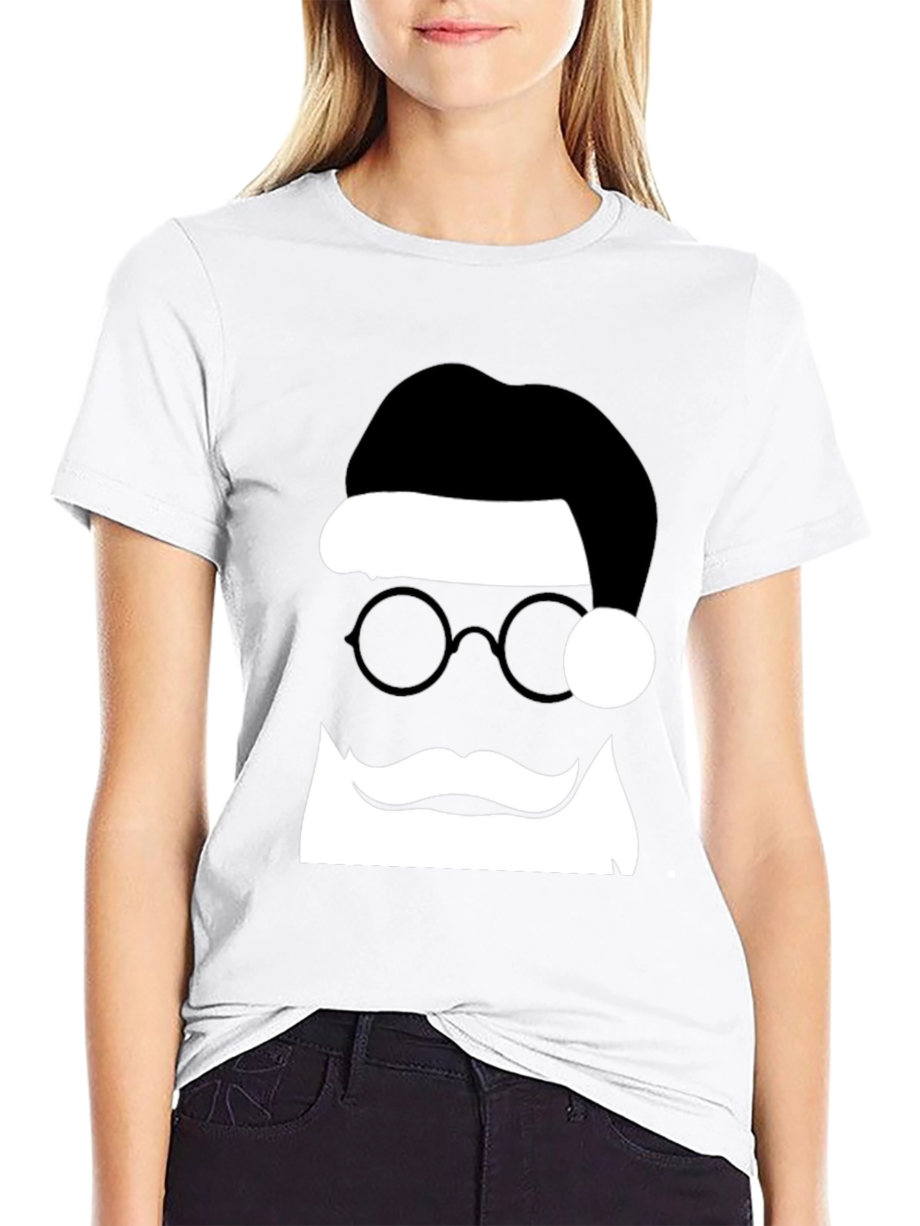 Santa Silhouette Tee - Holiday Style
