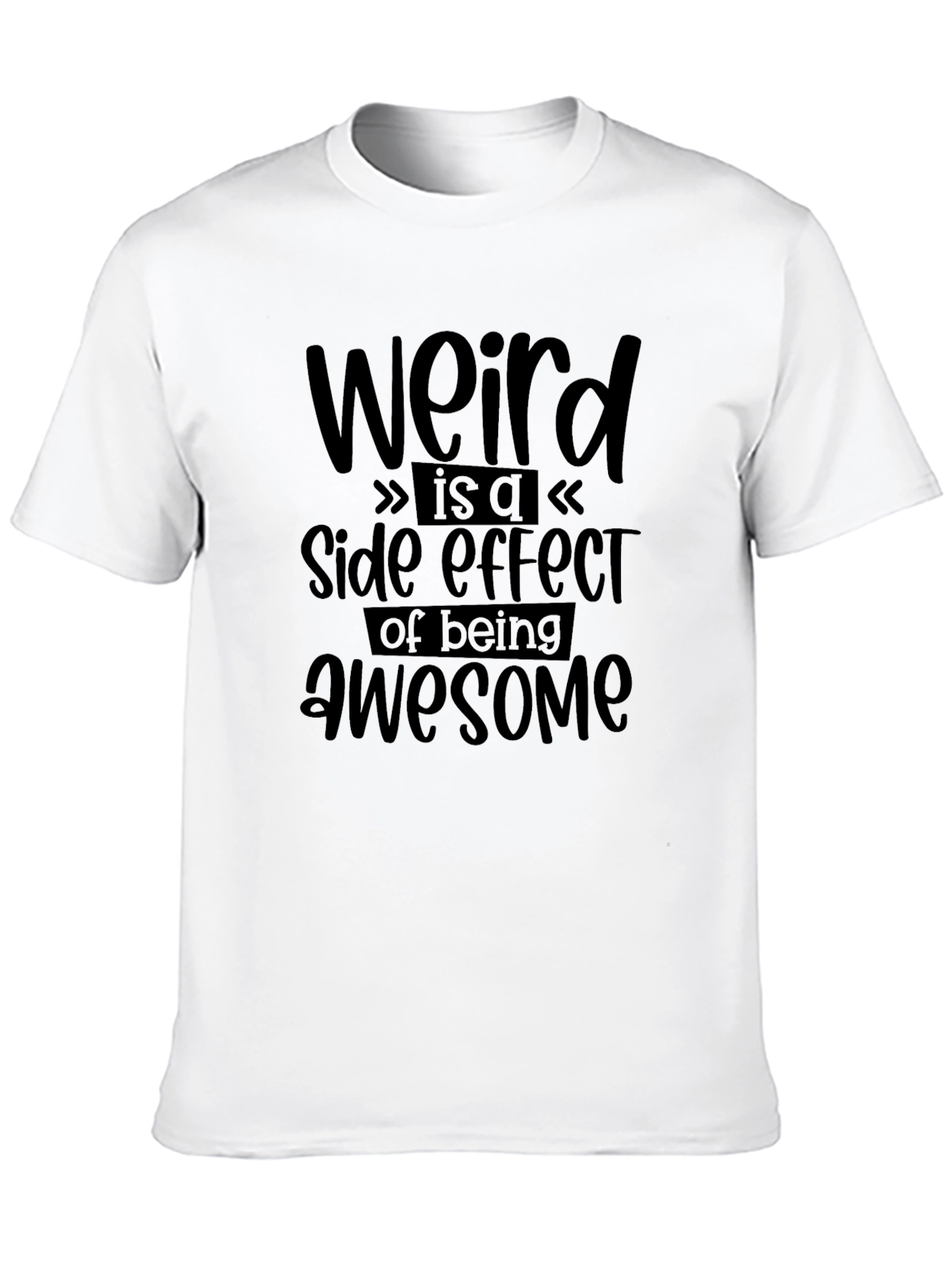 Weird Awesome Black T-Shirt