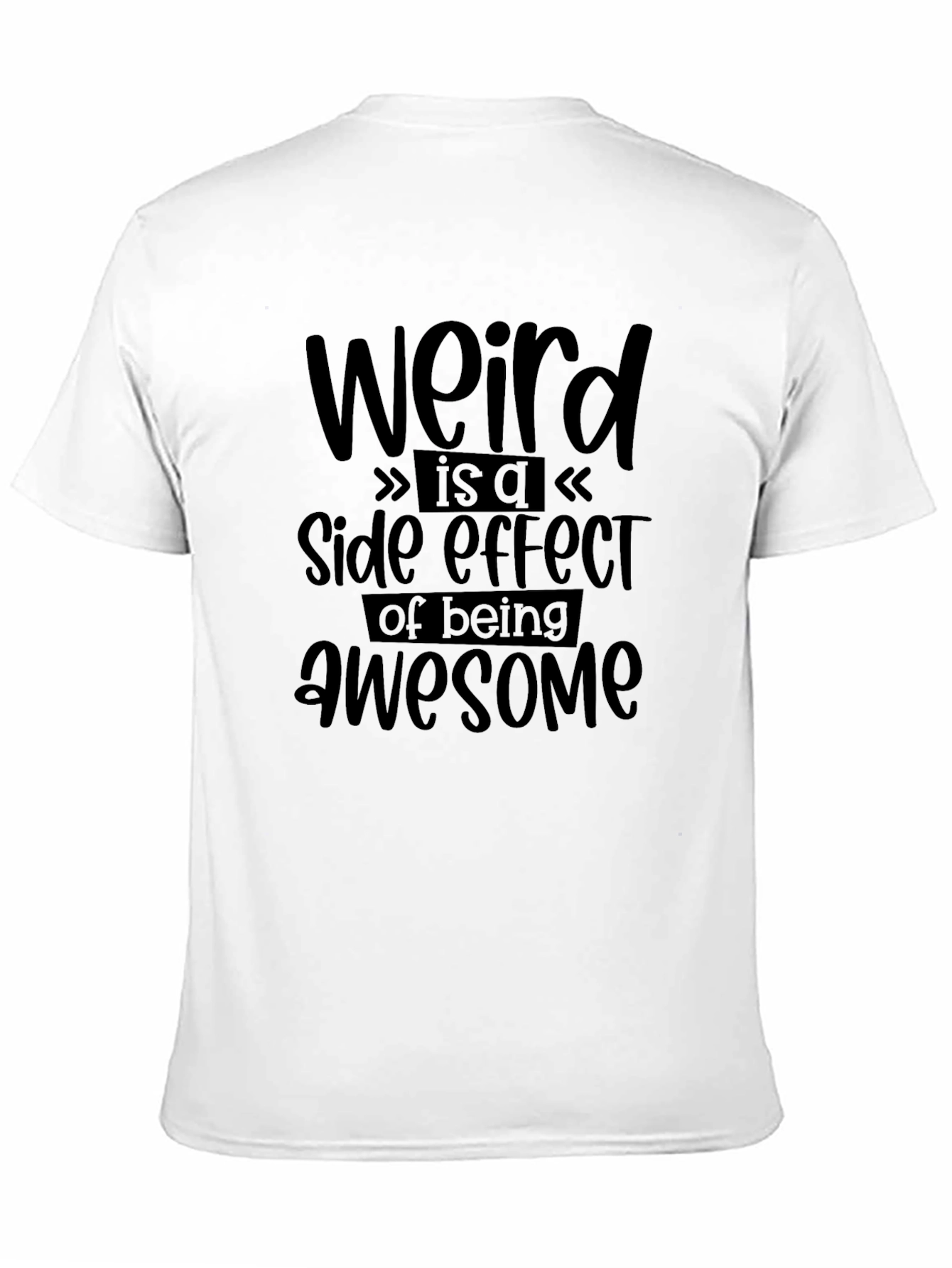 Weird Awesome Black T-Shirt