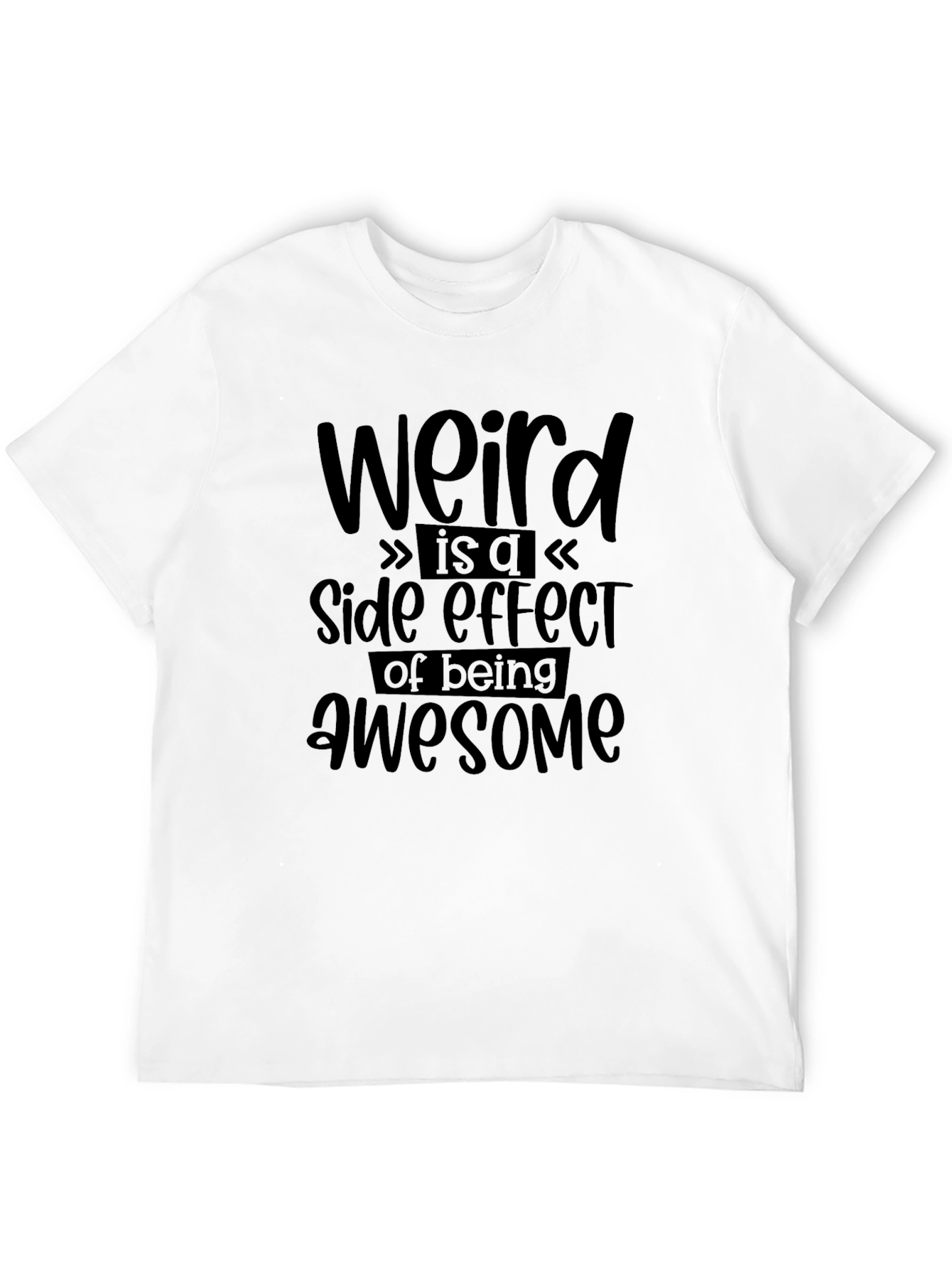 Weird Awesome Black T-Shirt