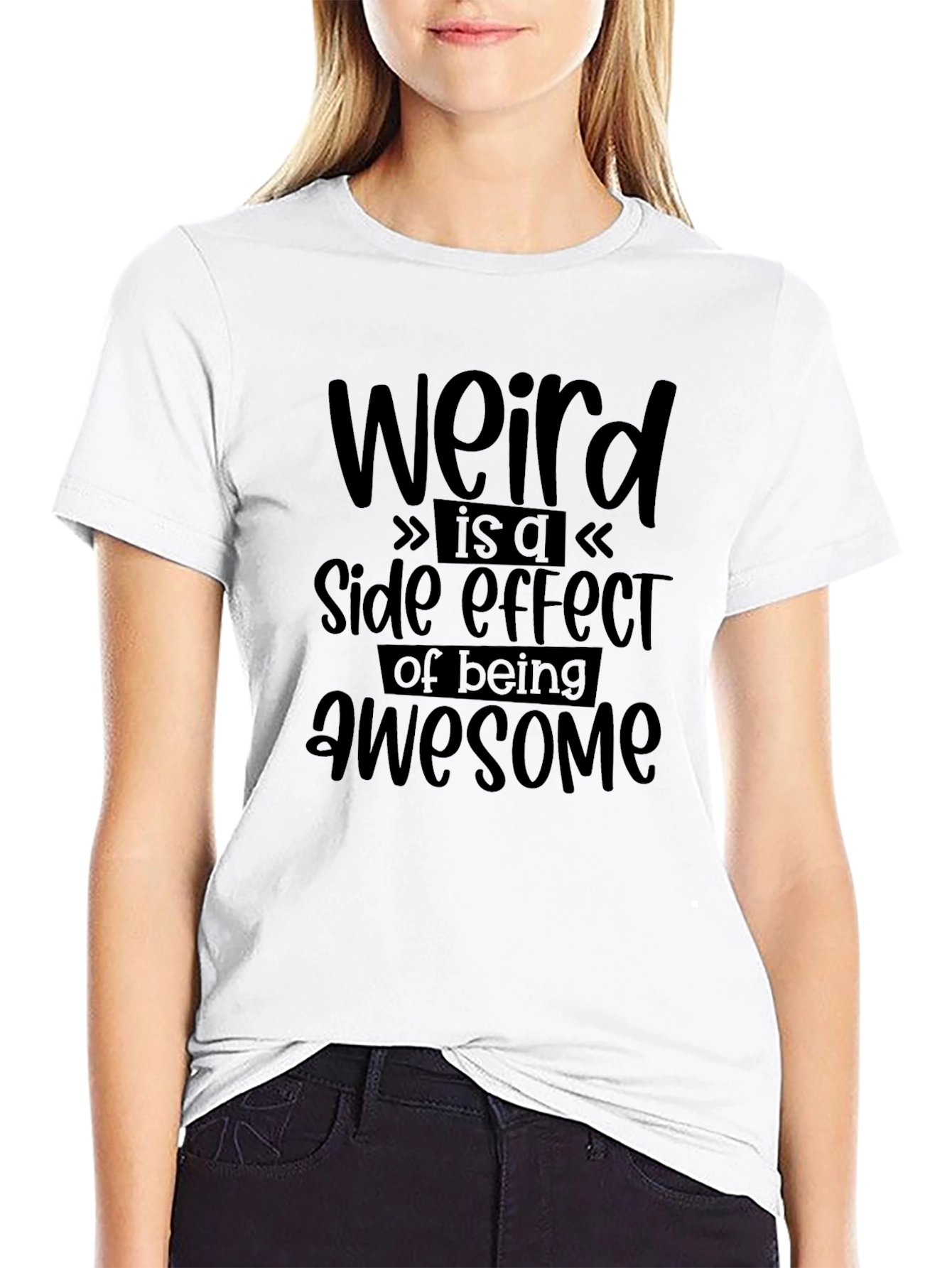 Weird Awesome Black T-Shirt