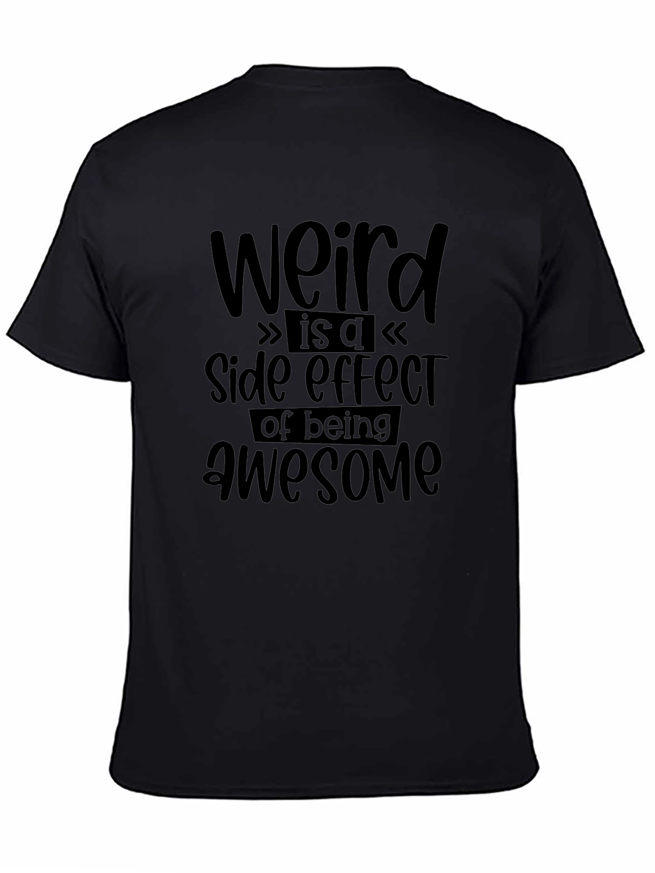 Weird Awesome Black T-Shirt