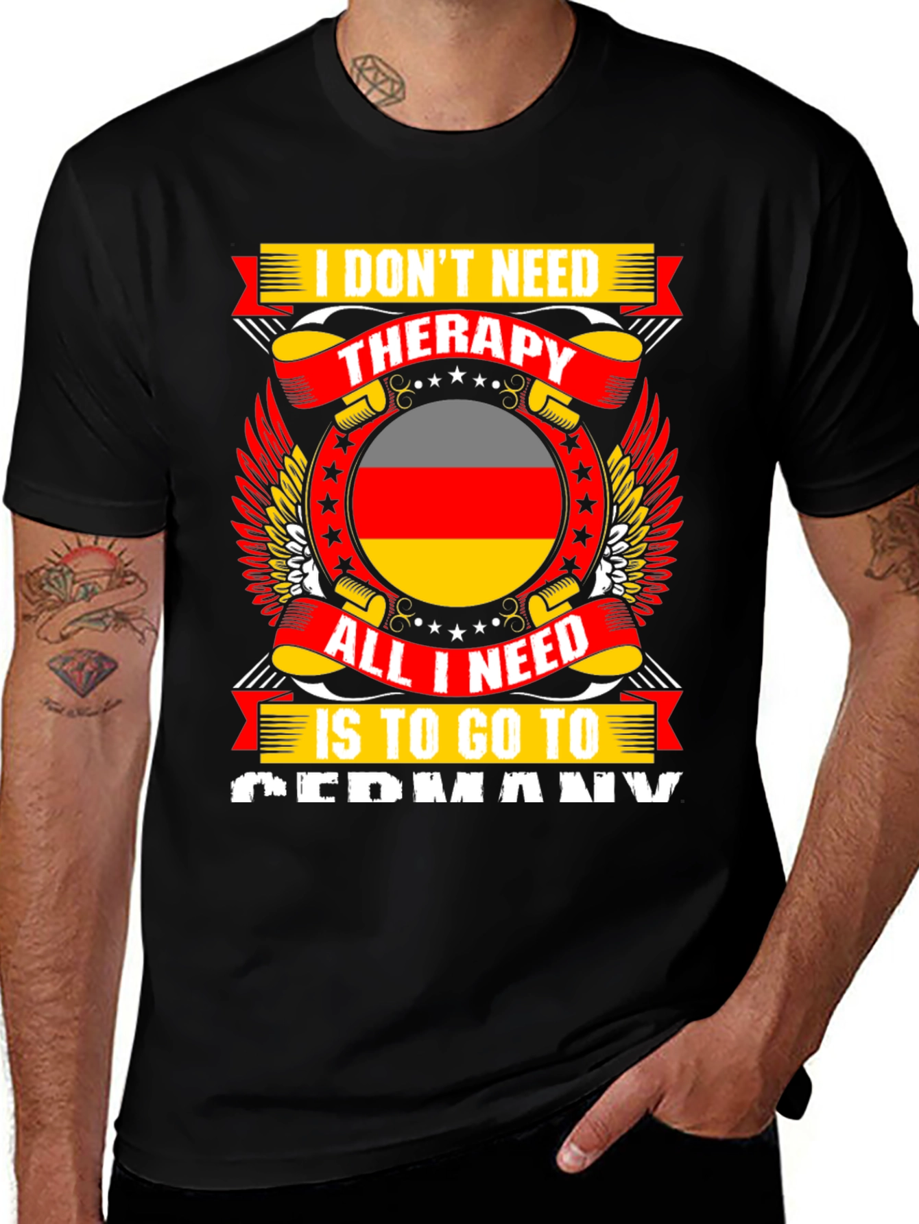 Germany Therapy T-Shirt - German Pride Tee