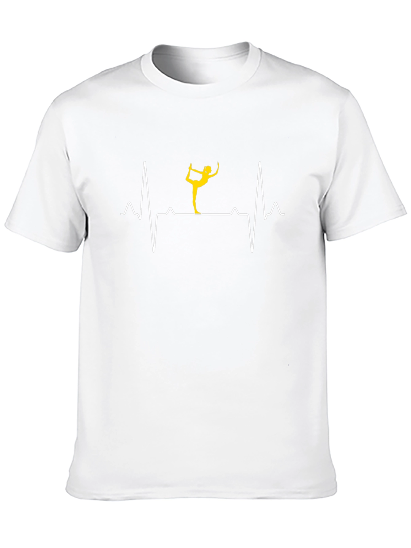Yoga Heartbeat T-Shirt - Black