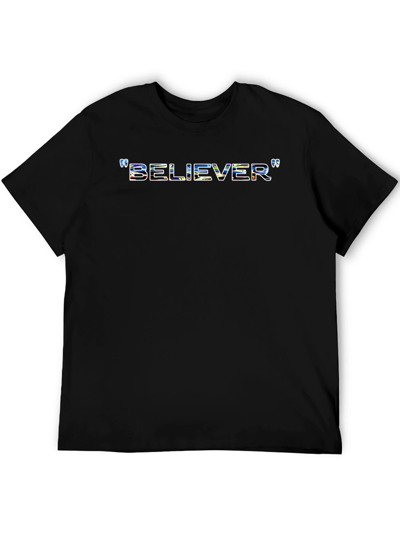 Believer Graphic Print Crew Neck T-Shirt