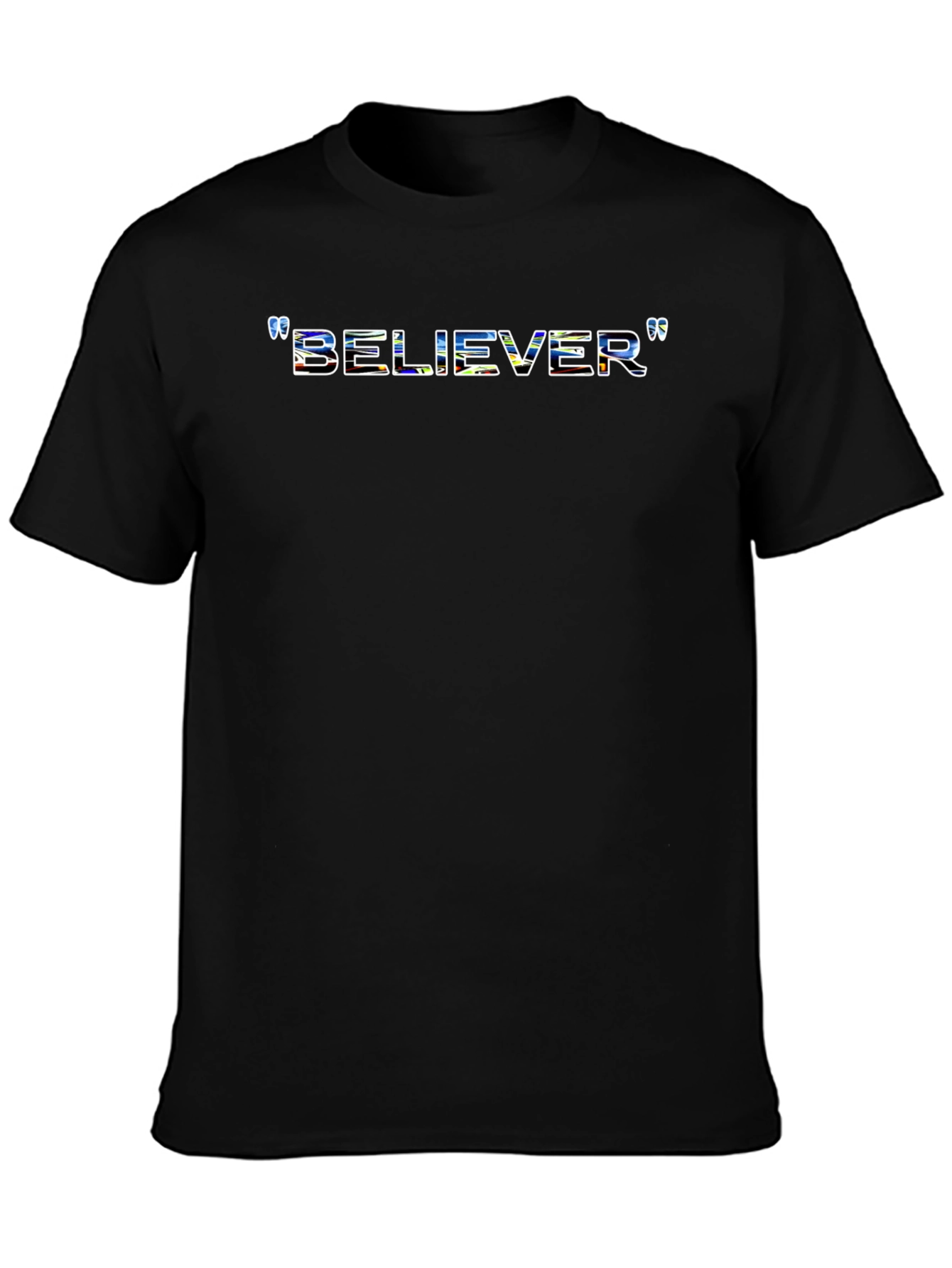 Believer Graphic Print Crew Neck T-Shirt