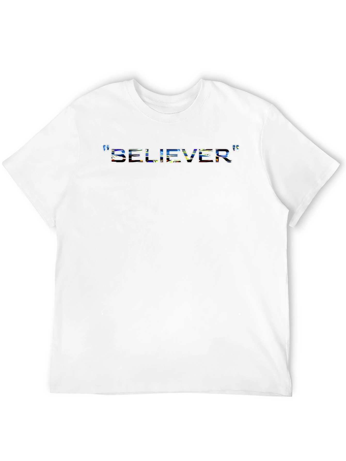 Believer Graphic Print Crew Neck T-Shirt