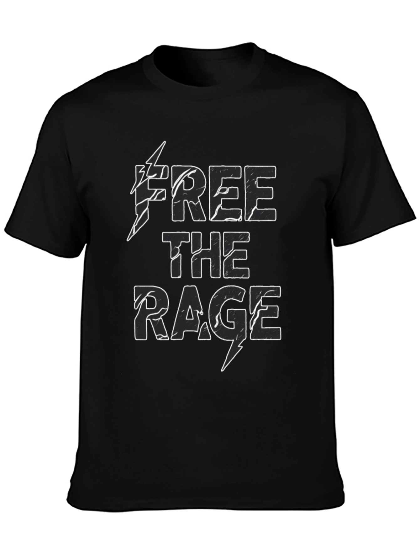 Free the Rage Graphic T-Shirt - Bold Black Tee