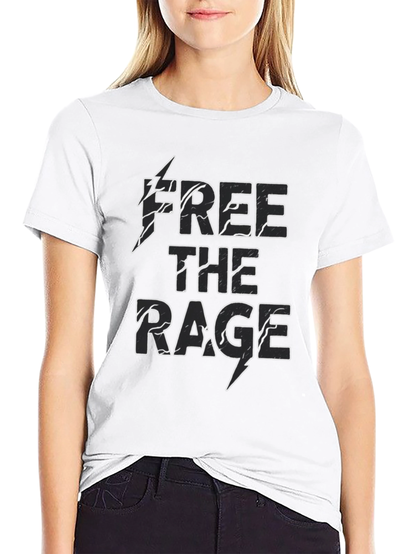 Free the Rage Graphic T-Shirt - Bold Black Tee