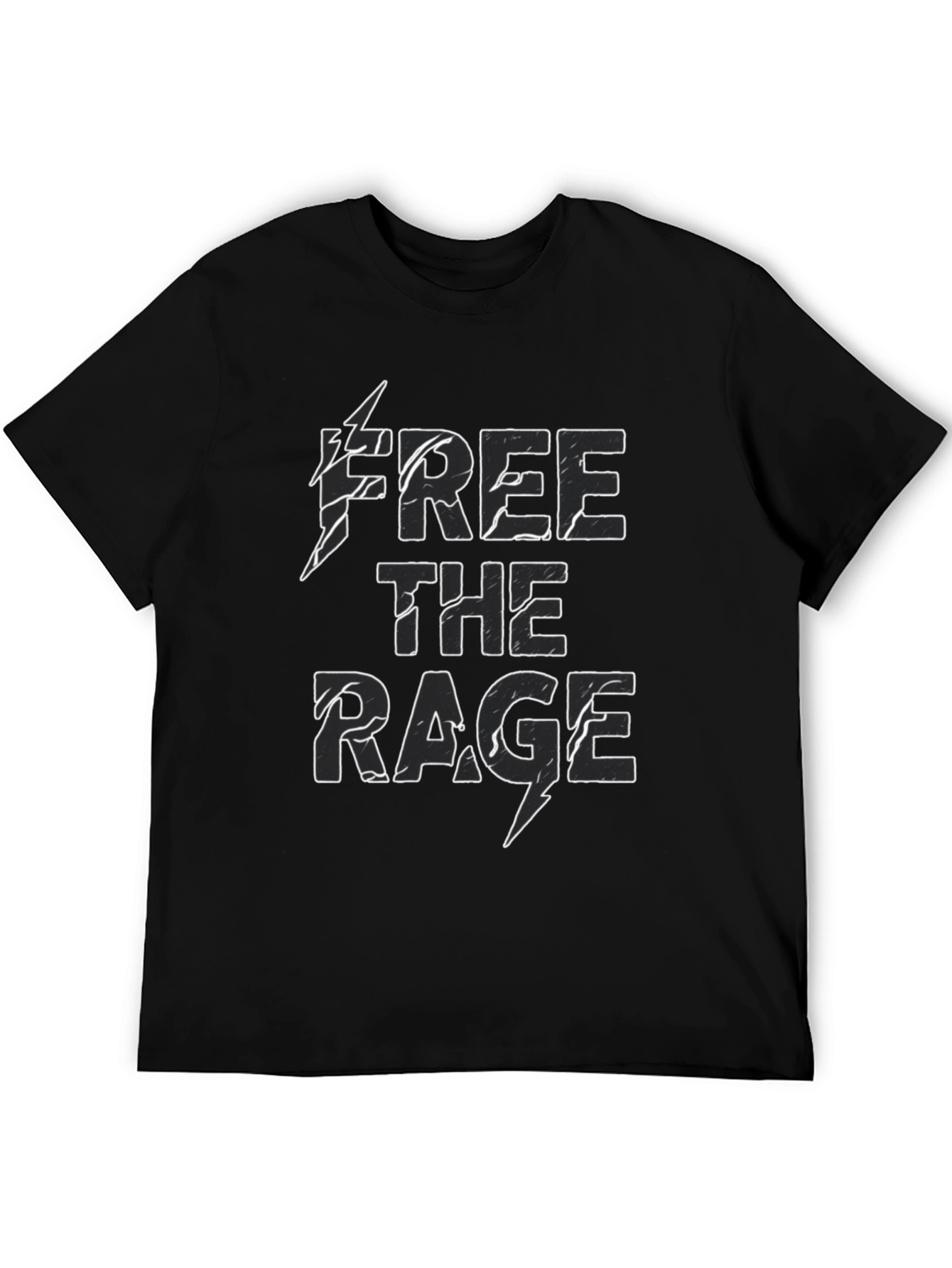 Free the Rage Graphic T-Shirt - Bold Black Tee